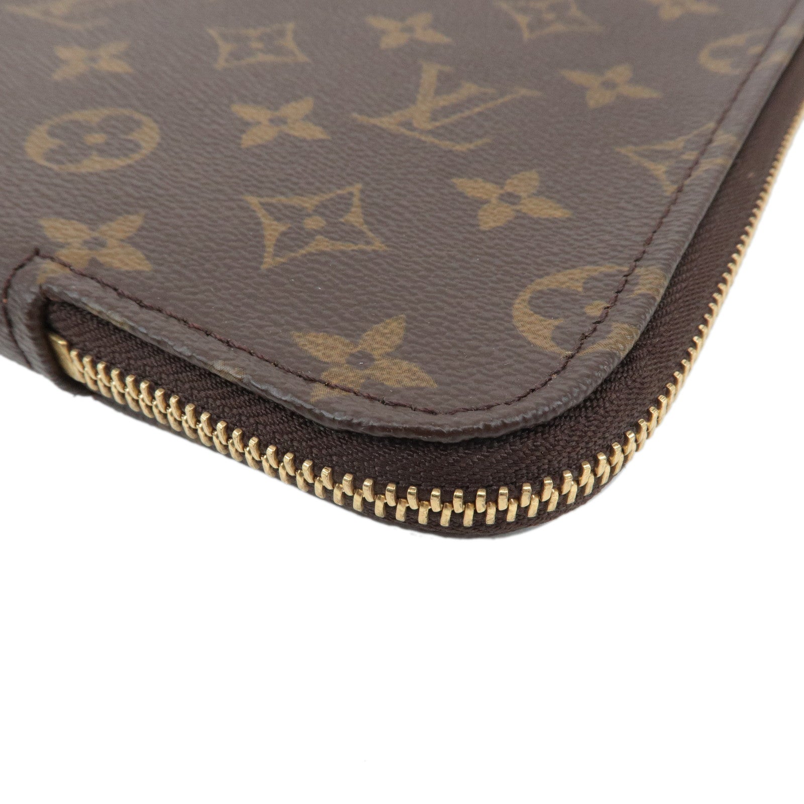 Louis Vuitton Monogram Posh Documents Clutch Bag Brown M53456