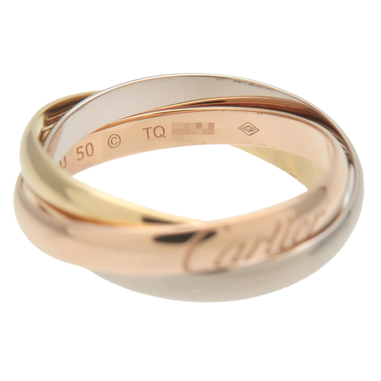 Cartier Trinity Ring SM K18 750YG/WG/PG #50 US5.5 EU50 HK12