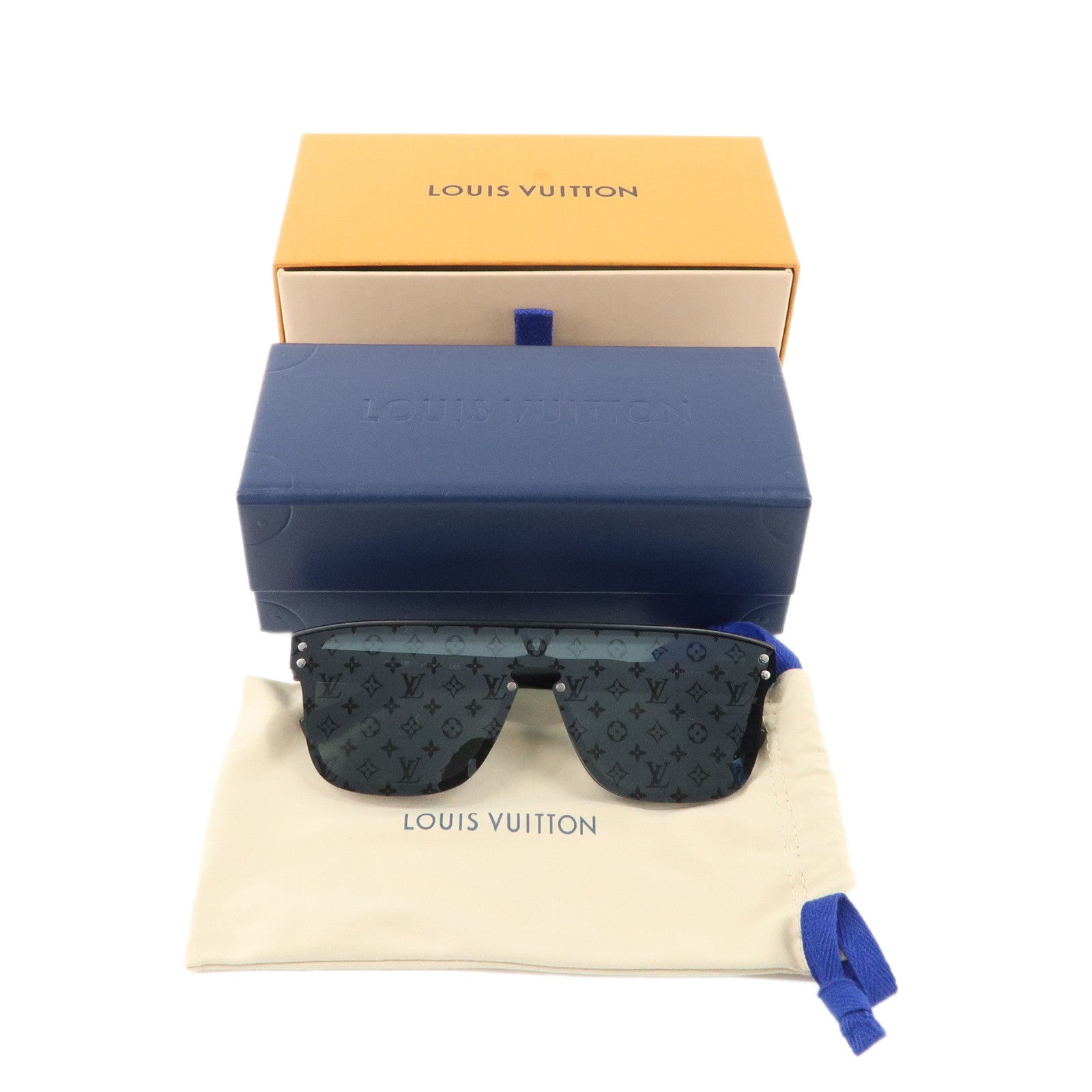 Louis Vuitton LV Waimea Sunglasses Eyeware Black Z1082E