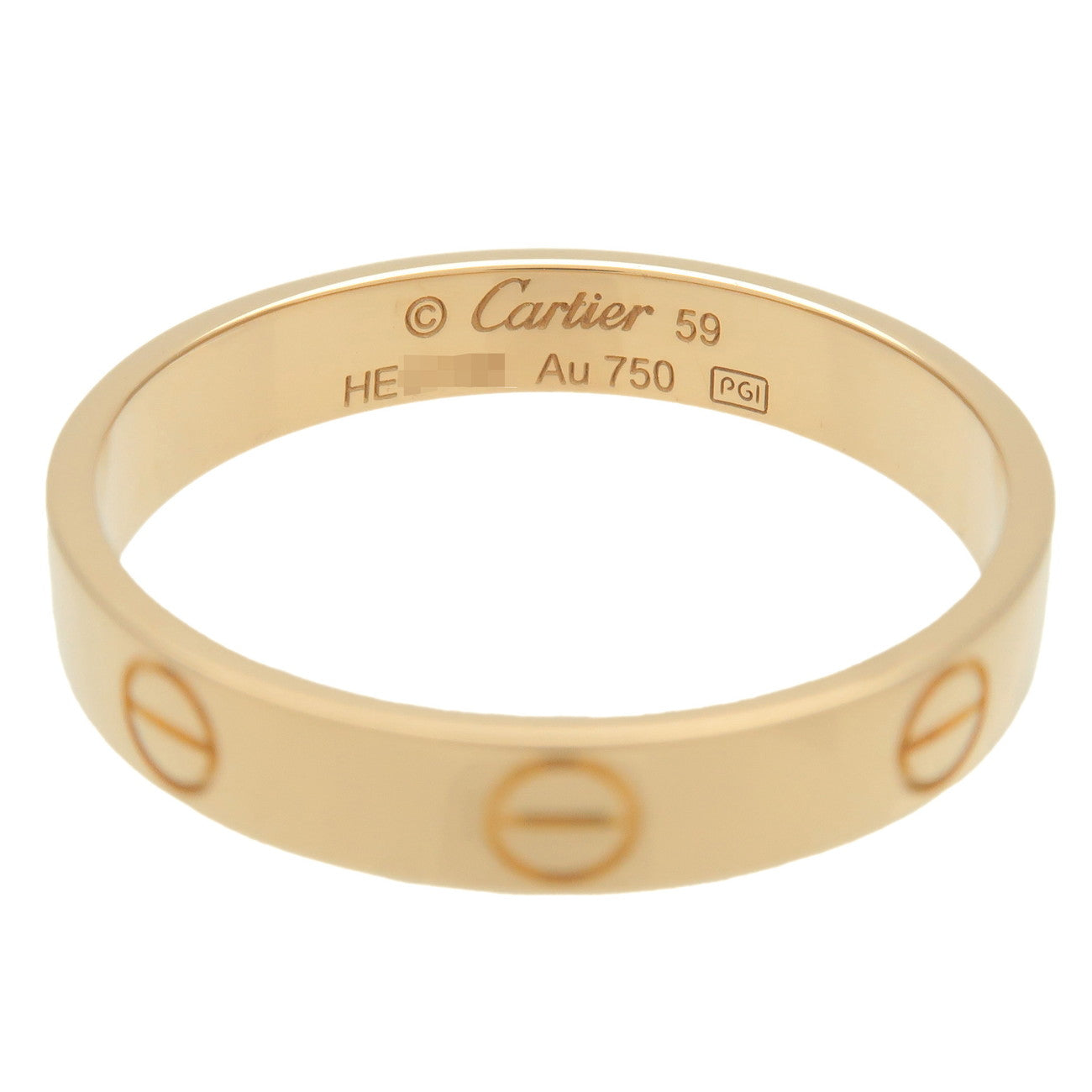 Cartier Mini Love Ring K18 750YG Yellow Gold #59 US8.5-9 EU59