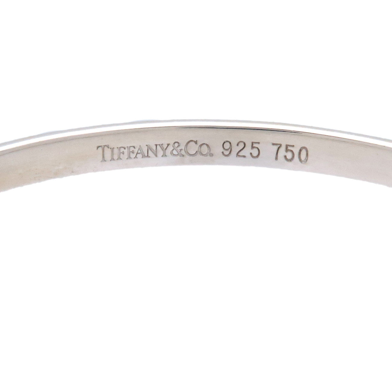 Tiffany&Co. Hook 
Eye Bangle SV925 750YG Silver Yellow Gold