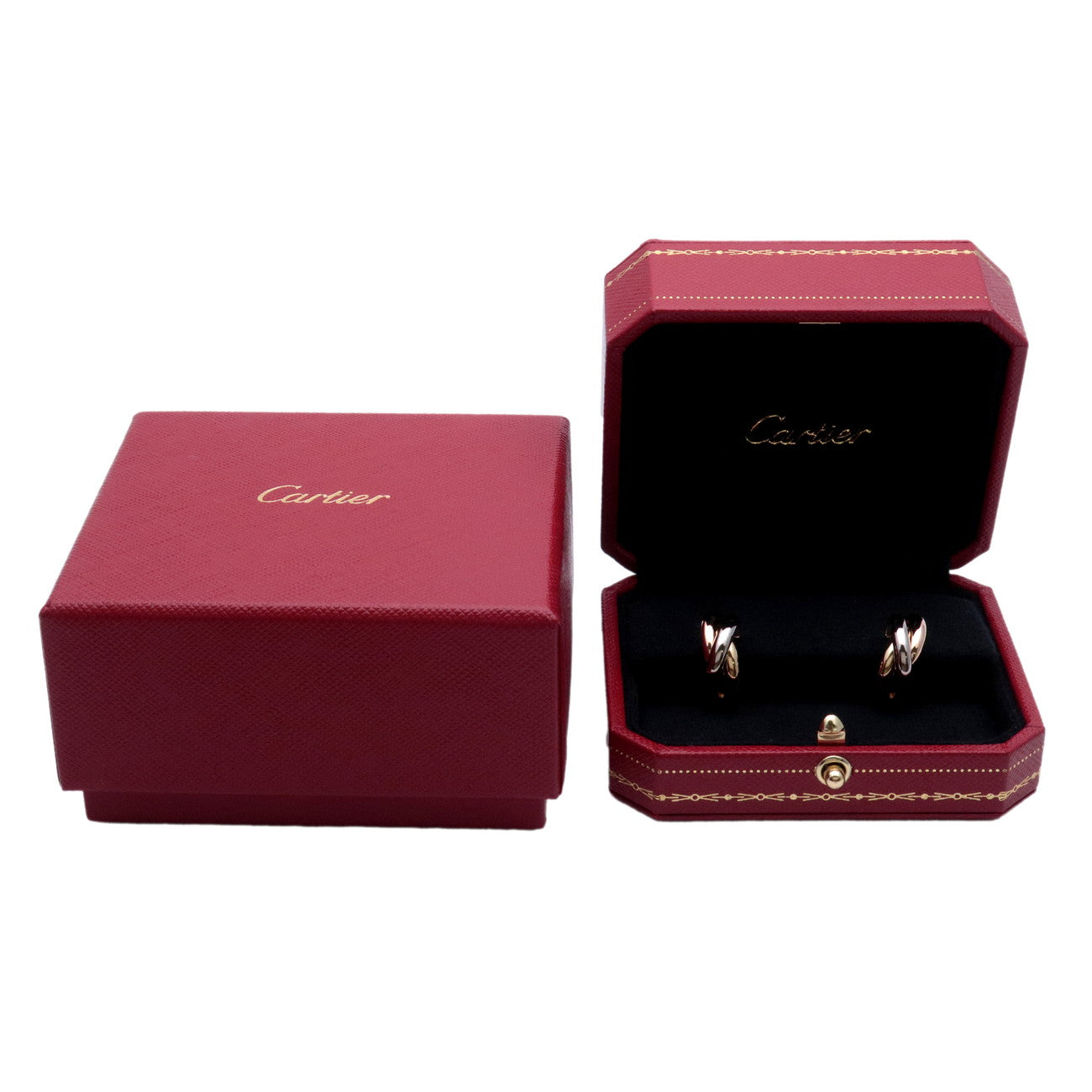 Cartier Trinity Earrings K18 750 YG/WG/PG