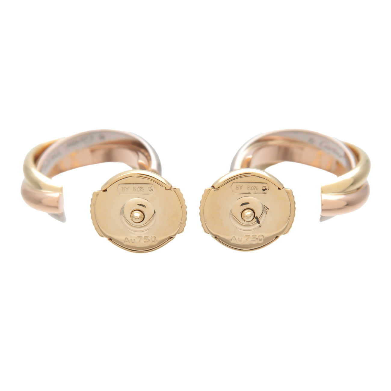 Cartier Trinity Earrings K18 750 YG/WG/PG