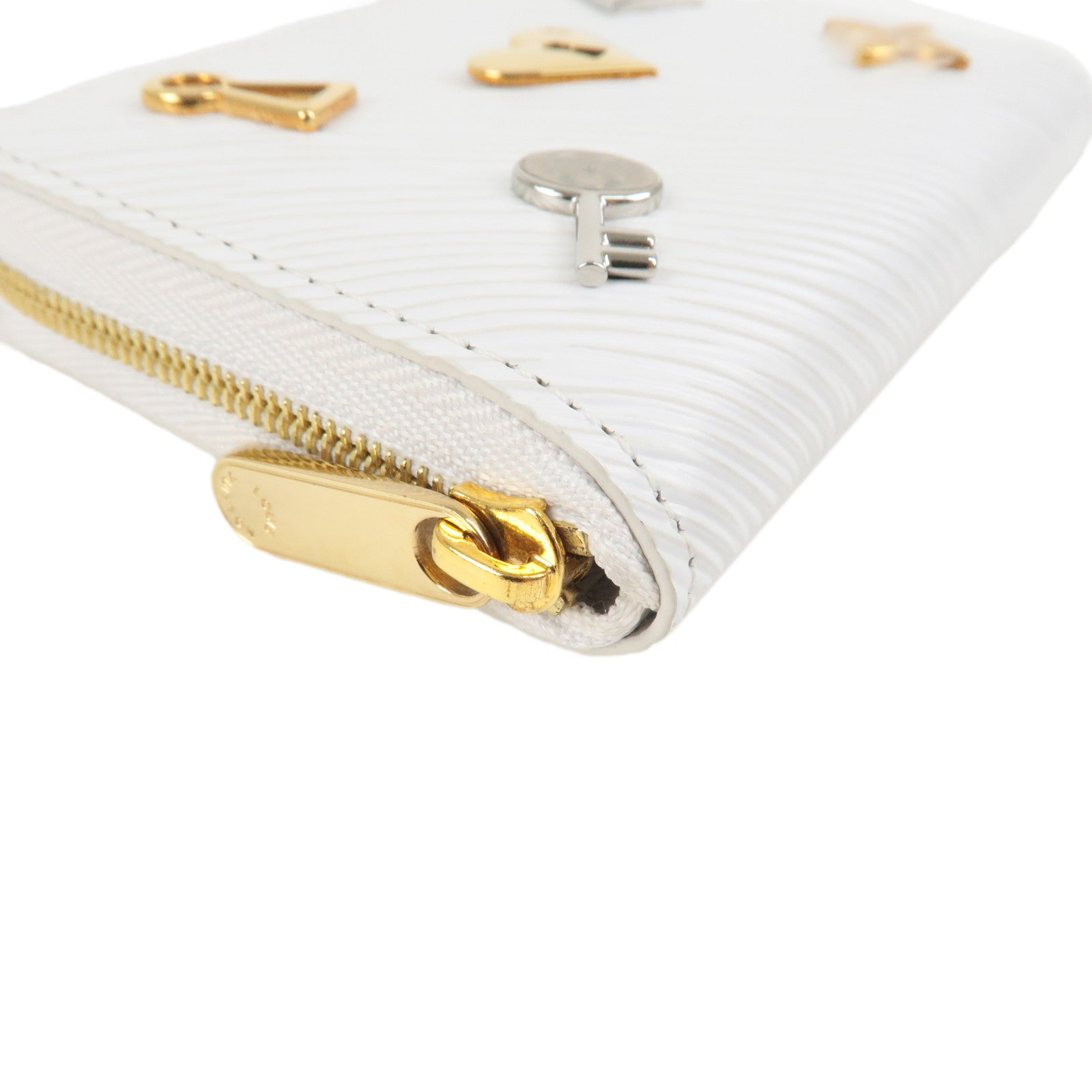 Louis Vuitton Epi Love Lock Zippy Coin Purse Blanc M63994