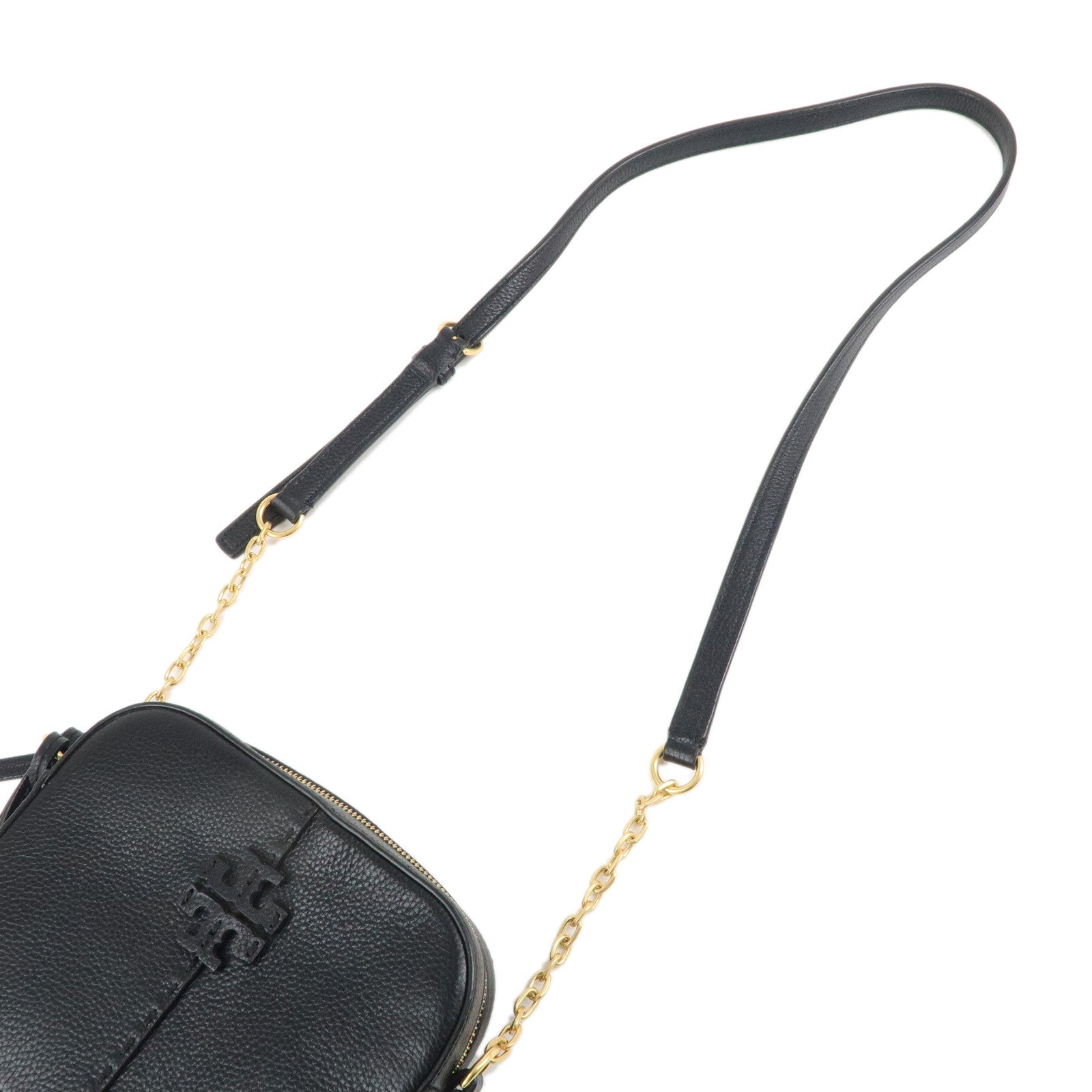 Tory Burch Leather Macglow Camera Bag Shoulder bag Black