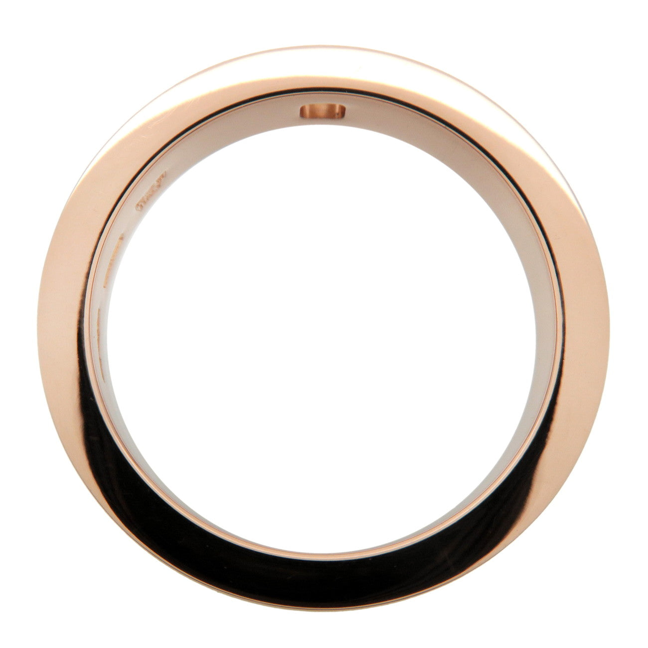 BVLGARI Double Logo 1P Diamond Ring 750PG Rose Gold US5-5.5 EU50