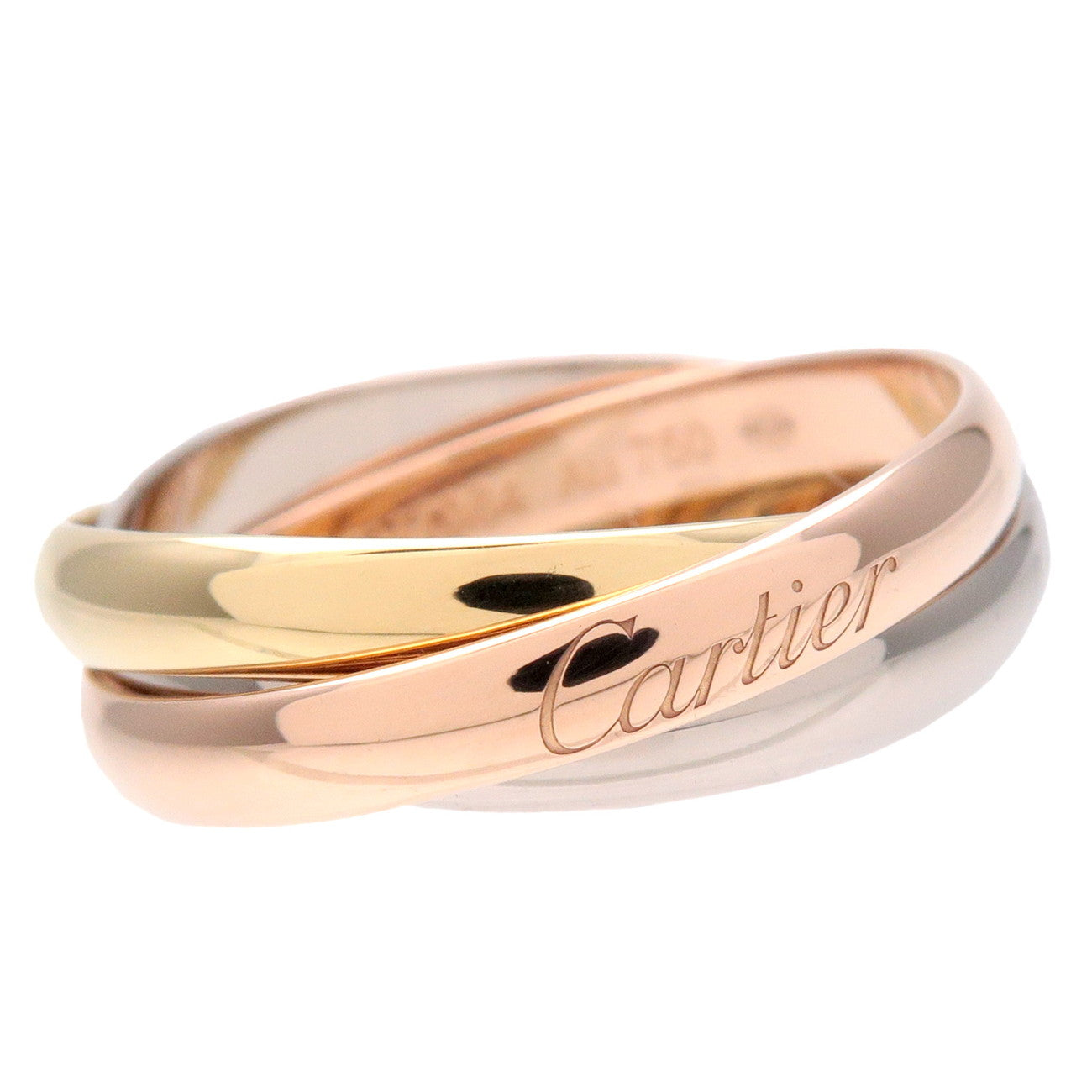 Cartier Trinity Ring SM K18 750YG/WG/PG #50 US5.5 EU50 HK12