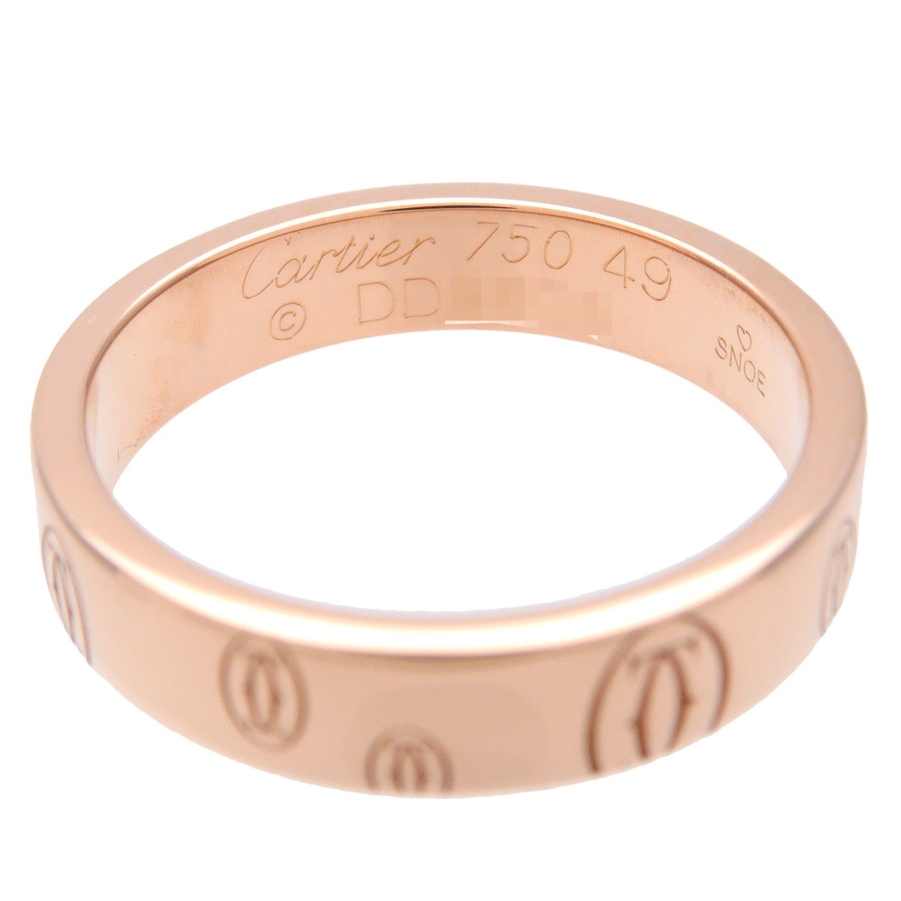 Cartier Happy Birthday Ring K18 750PG Rose Gold #49 US5 EU49