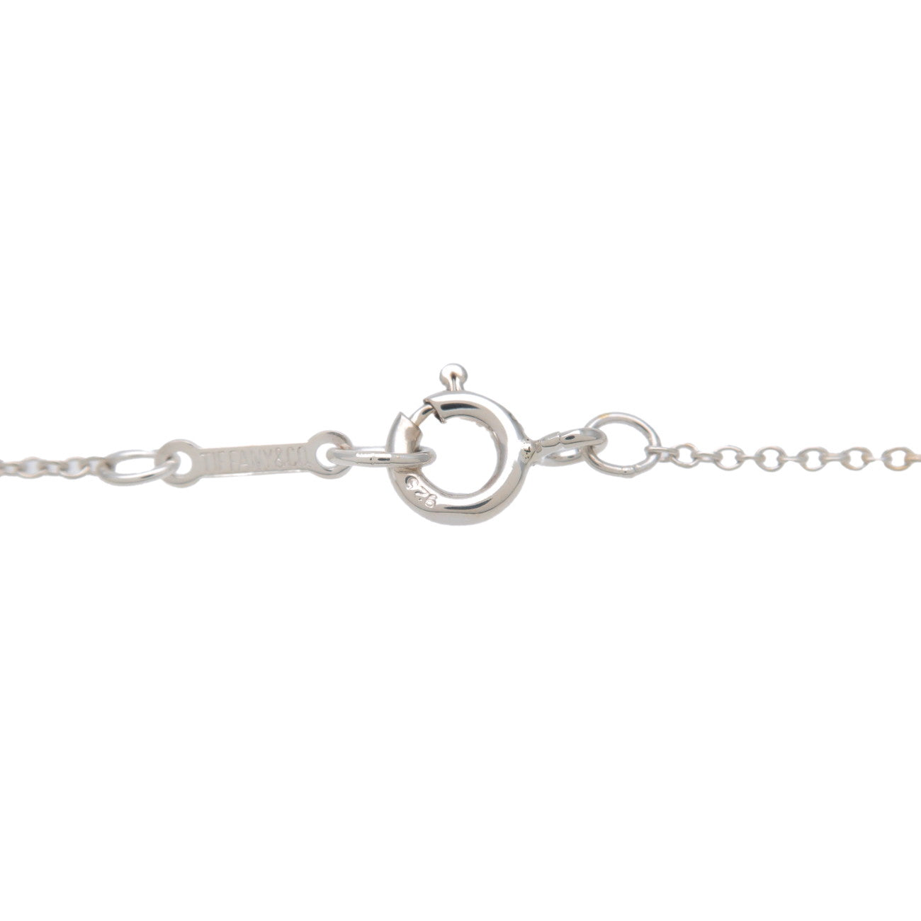 Tiffany&Co. Bean Necklace Medium Size Charm SV925 Silver