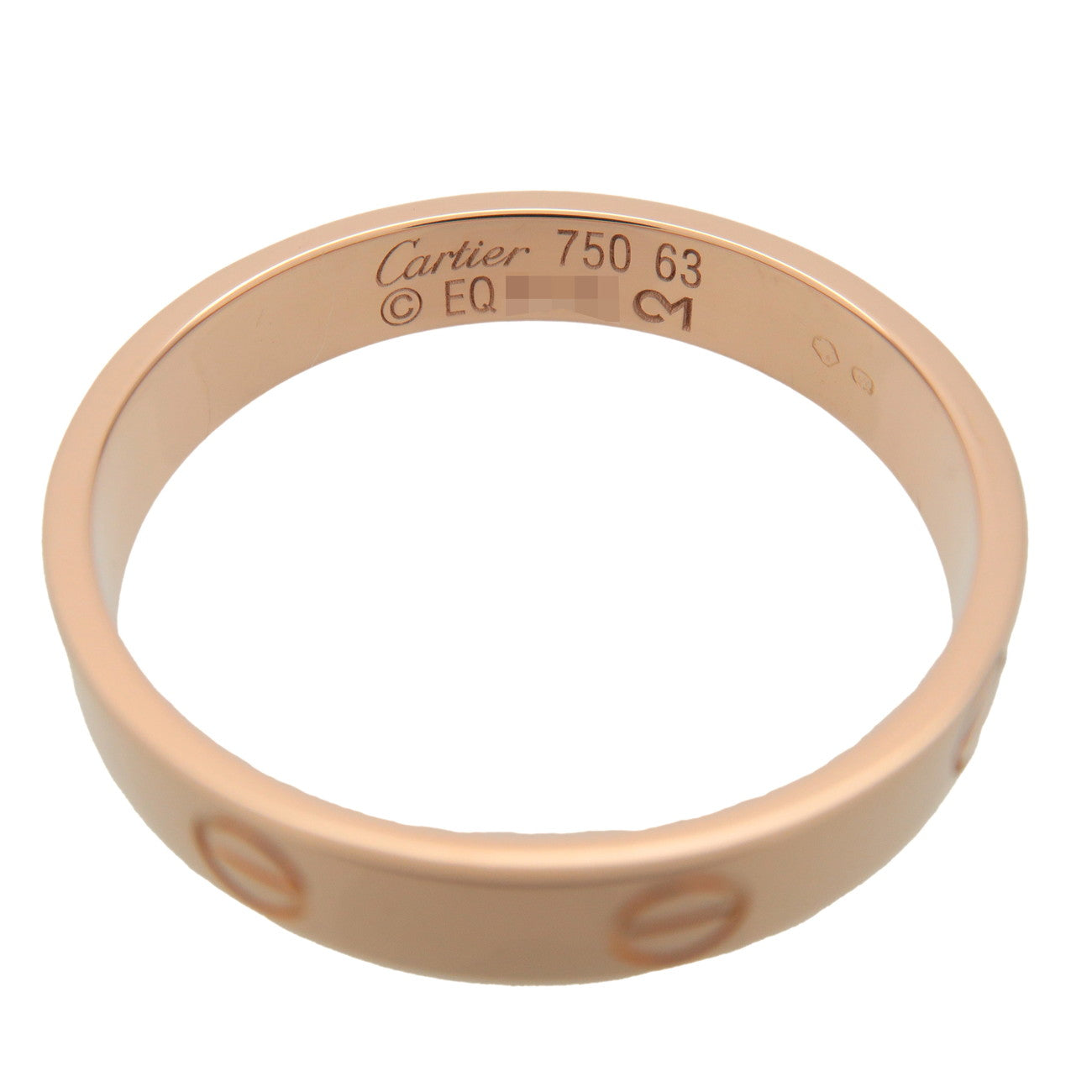 Cartier Mini Love Ring K18 750PG Rose Gold #63 US10-10.5 EU63.5