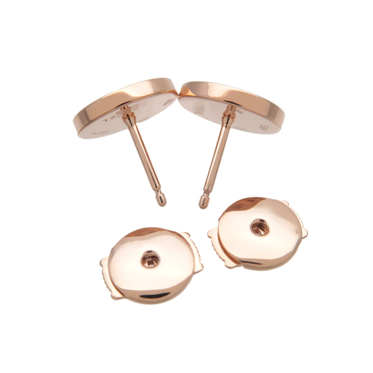 BVLGARI Onyx Earrings K18PG 750PG Rose Gold