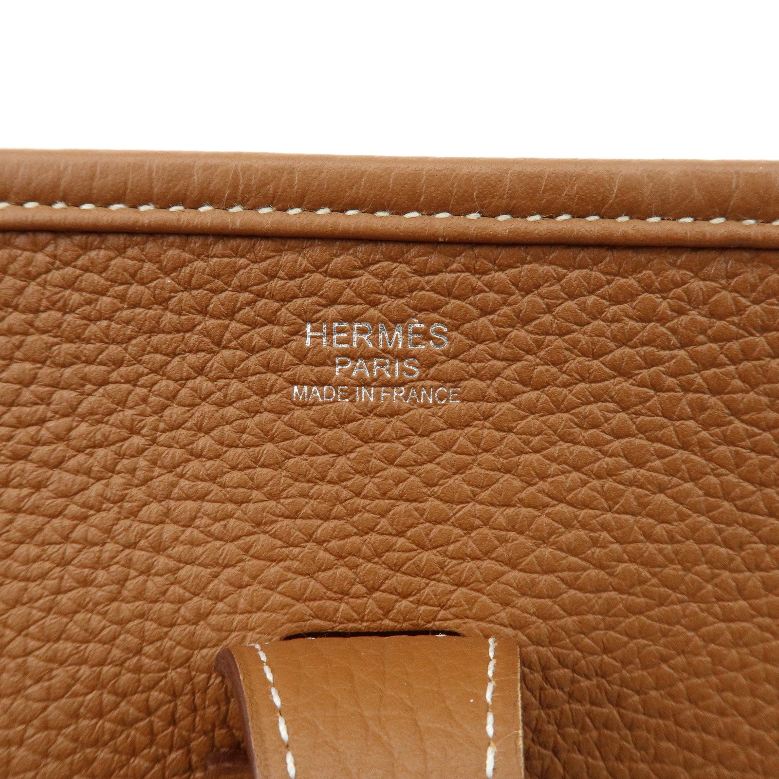 HERMES Taurillon Clemence Evelyn 3PM B Stamp Shoulder Bag