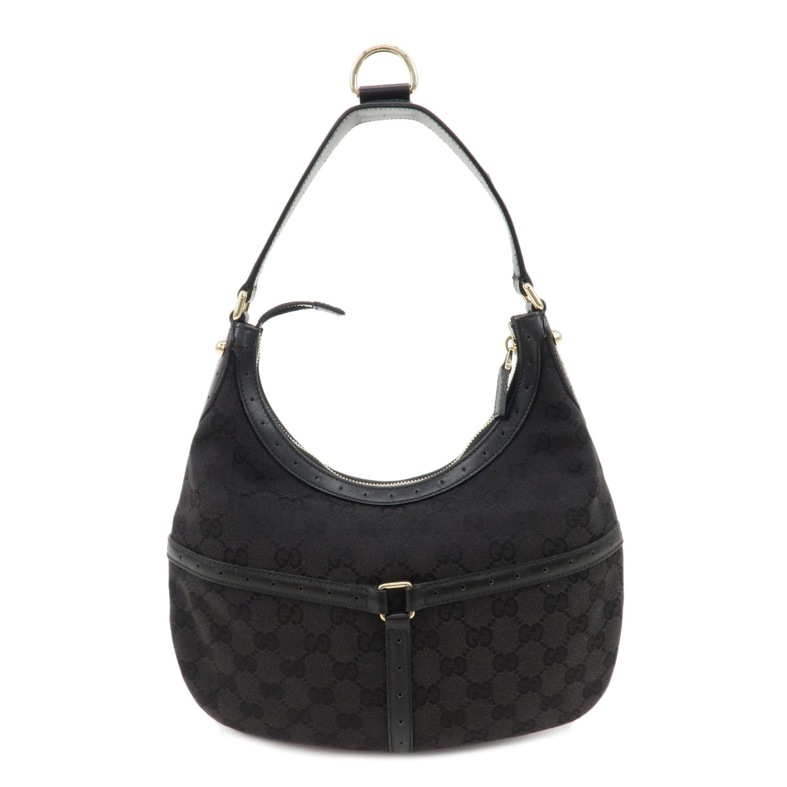 GUCCI Gucci Interlocking G Sherry Canvas Shoulder Bag 114869