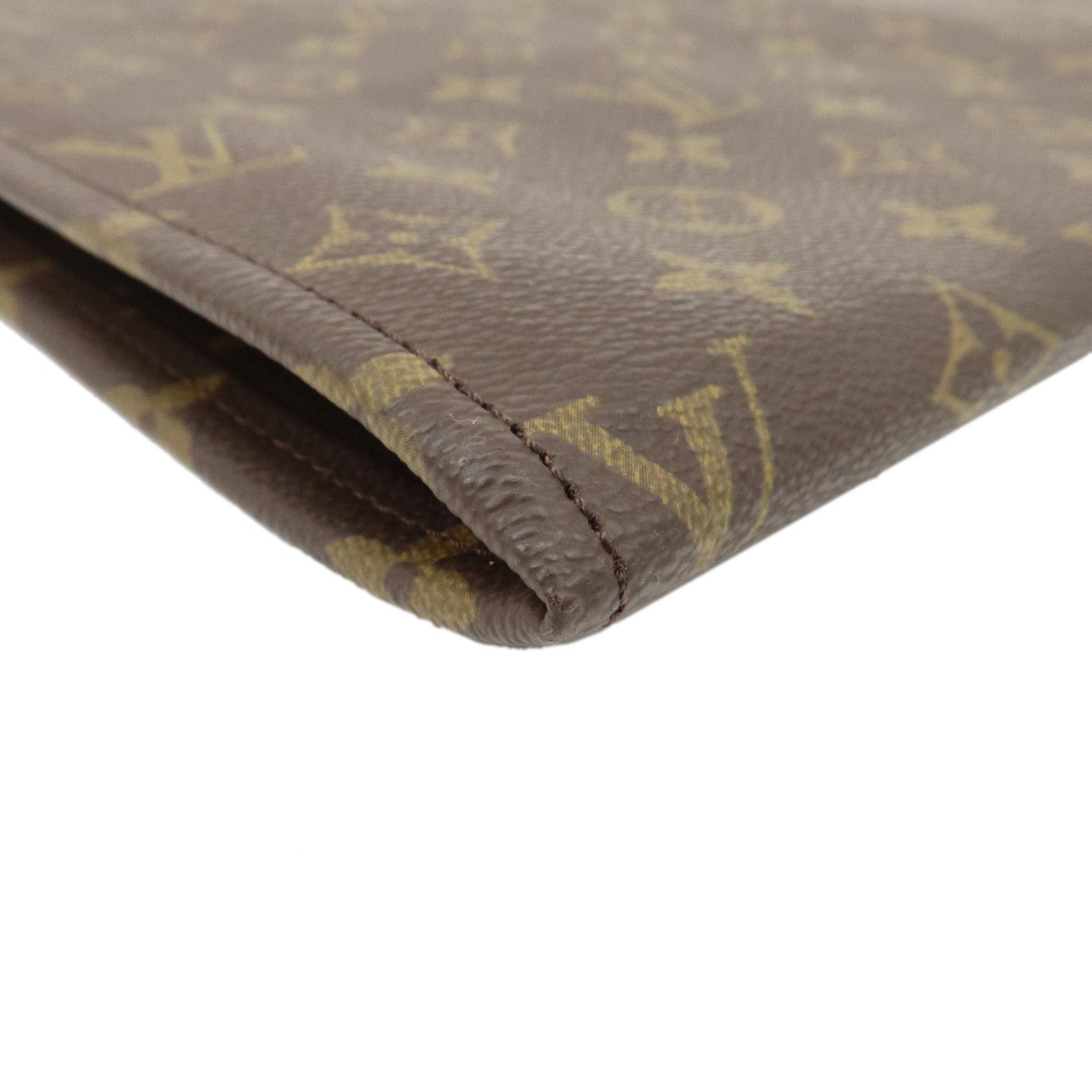 Louis Vuitton Monogram Posh Documents Clutch Bag Brown M53456