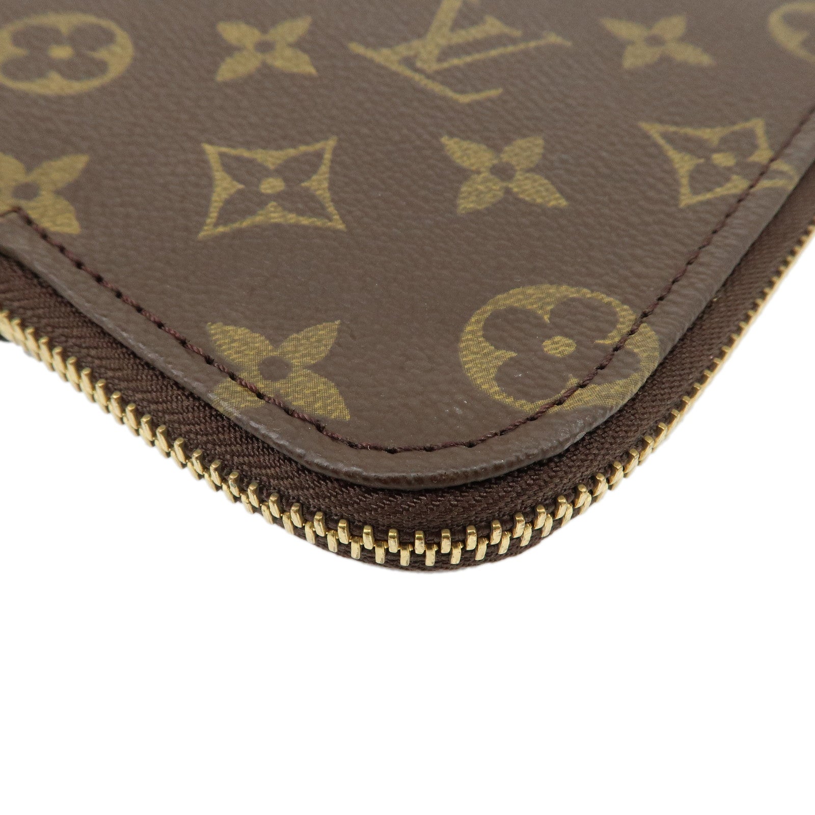 Louis Vuitton Monogram Posh Documents Clutch Bag Brown M53456