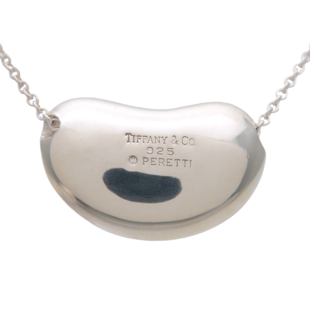 Tiffany&Co. Bean Charm Necklace Medium SV925 Silver