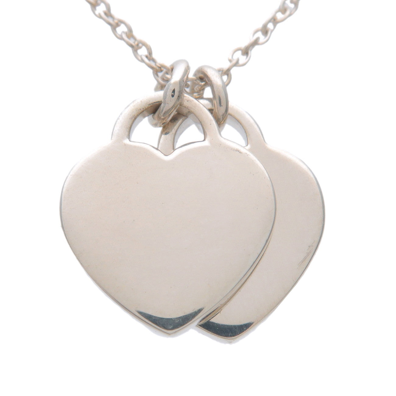 Tiffany&Co. Return to Tiffany Mini Double Heart Tag Necklace