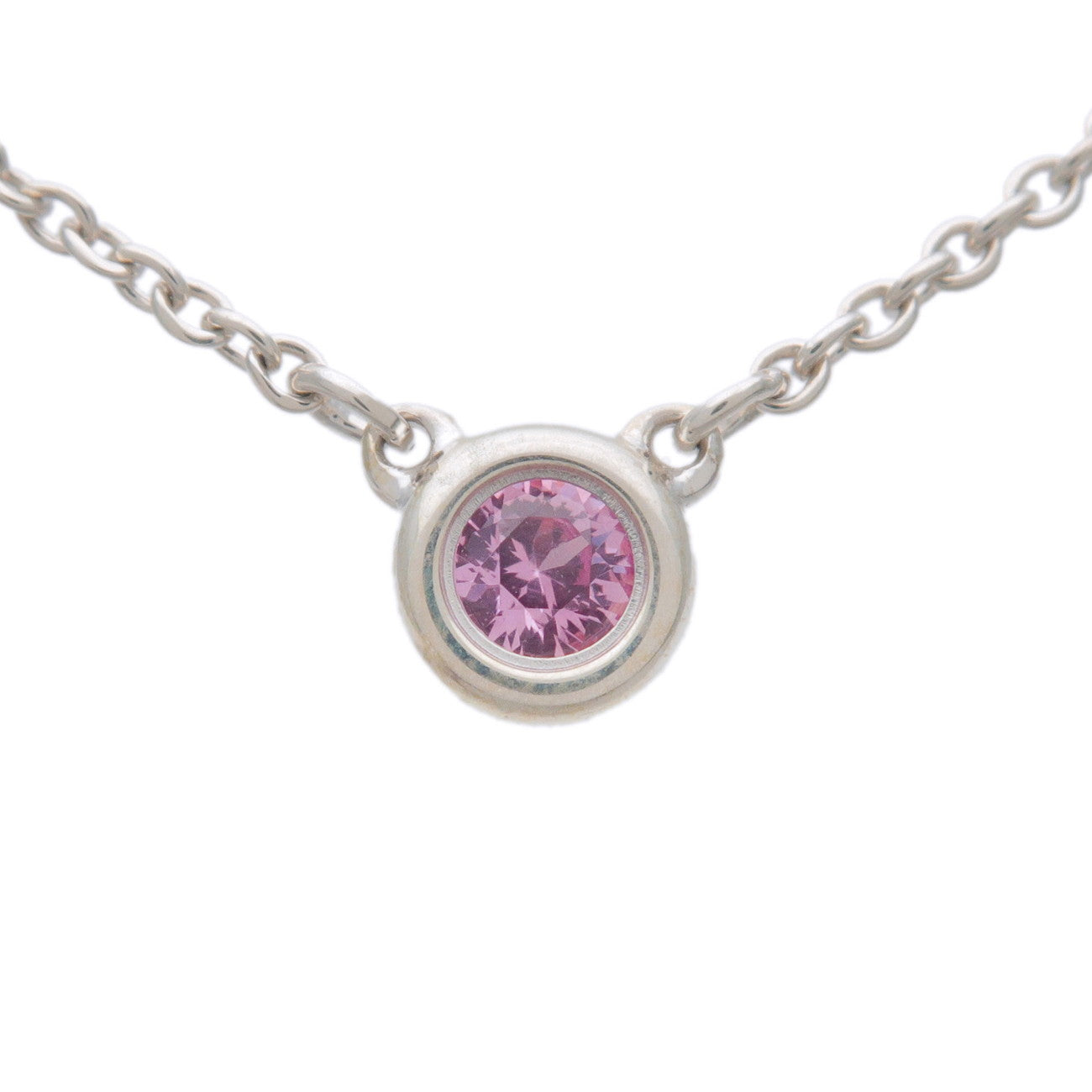 Tiffany&Co.-By-the-Yard-1P-Pink-Sapphire-Necklace-0.08ct-Silver