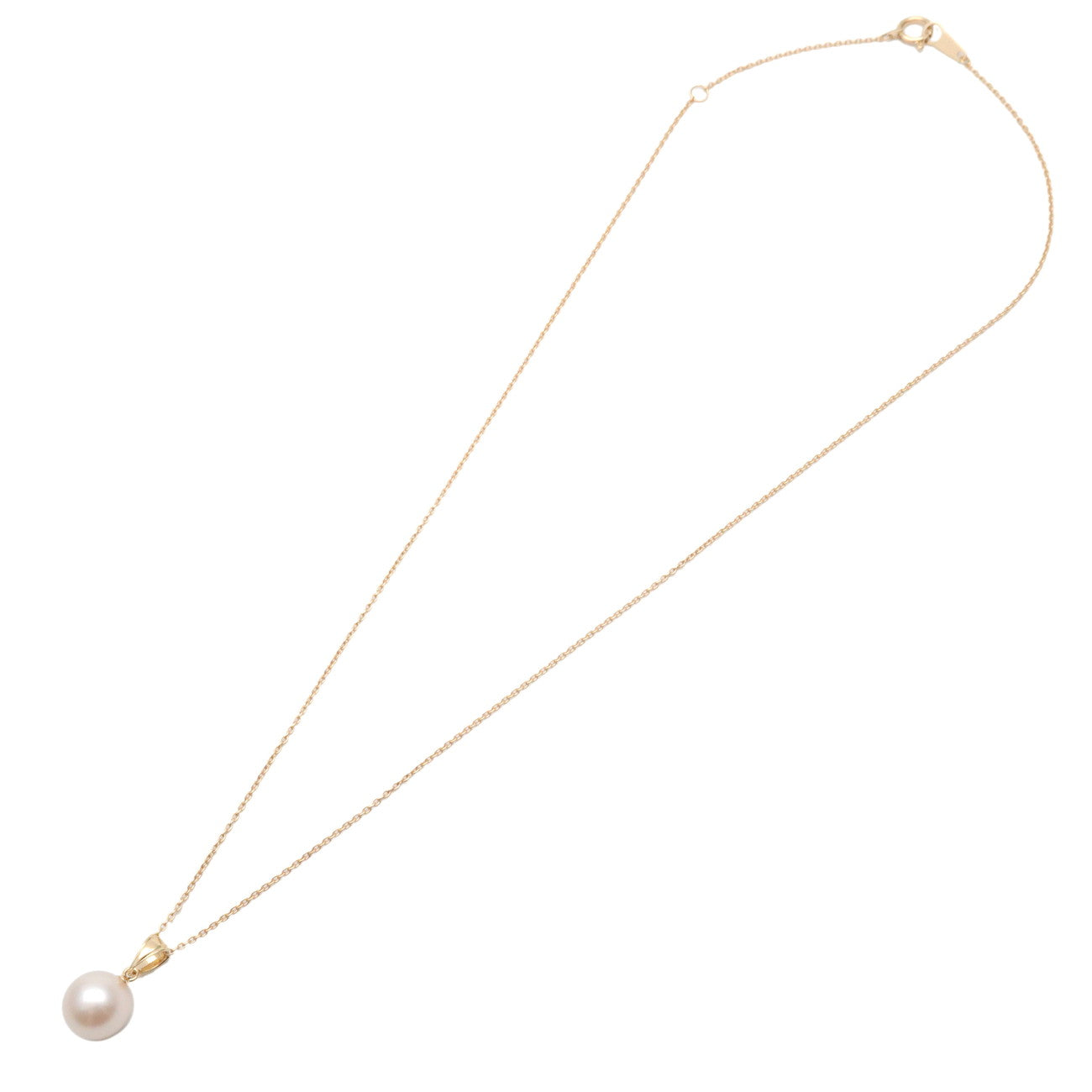 TASAKI 1P Pearl 8.4mm Necklace K18YG 750YG Yellow Gold