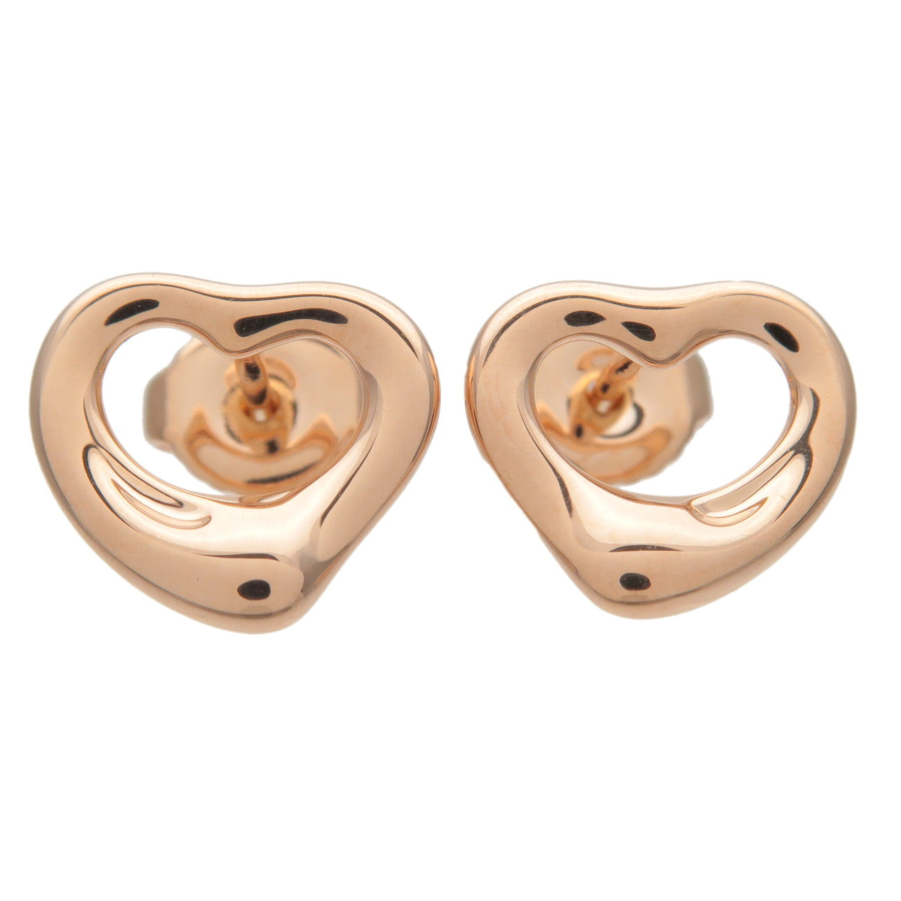 Tiffany&Co.-Open-Heart-Earrings-K18YG-750PG-Rose-Gold