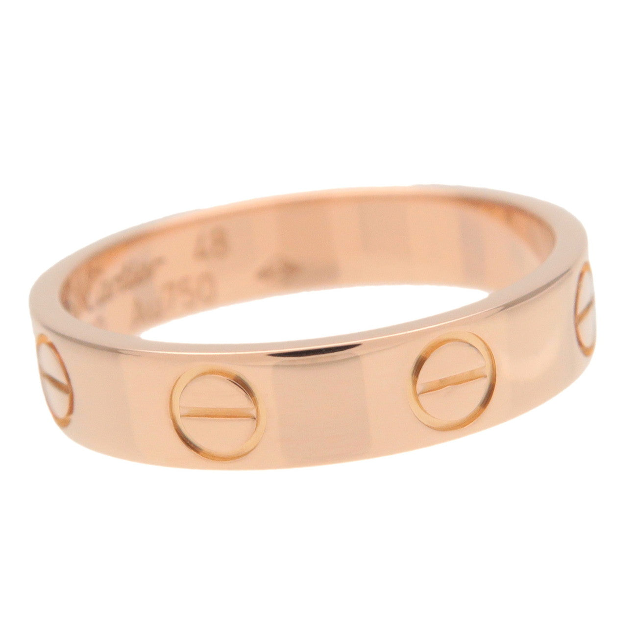 Cartier Mini Love Ring K18 750PG Rose Gold #48 US4.5 EU48 HK9.5