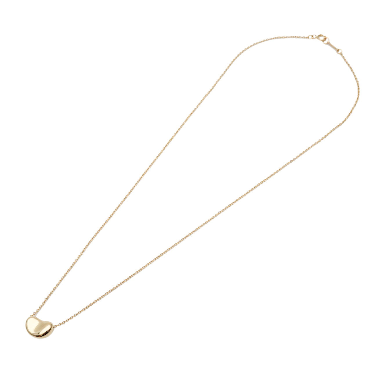 Tiffany&Co. Bean Necklace Small K18YG 750YG Yellow Gold