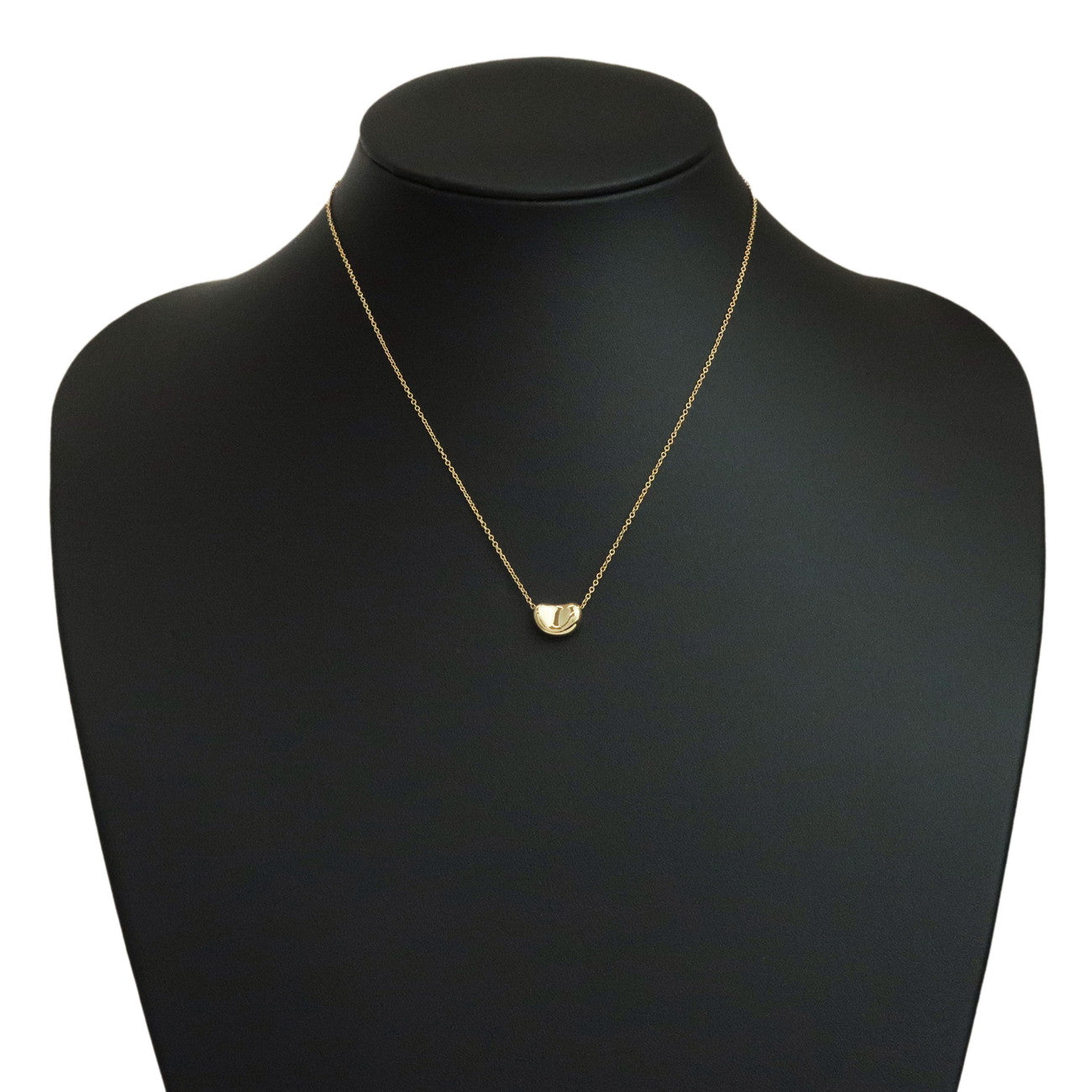 Tiffany&Co. Bean Necklace Small K18YG 750YG Yellow Gold