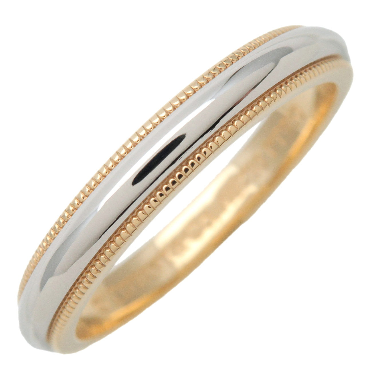 Tiffany&Co.-Milgrain-Band-Ring-K18-PT950-YellowGold-Platinum