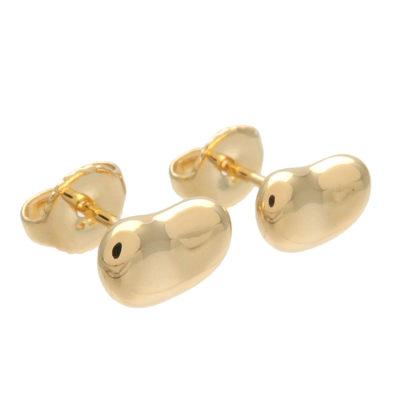 Tiffany&Co. Bean Earrings K18YG 750YG Yellow Gold