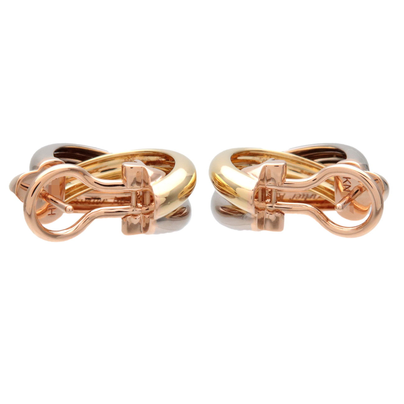 Cartier Trinity Earrings K18 750 Yello/White/Rose Gold