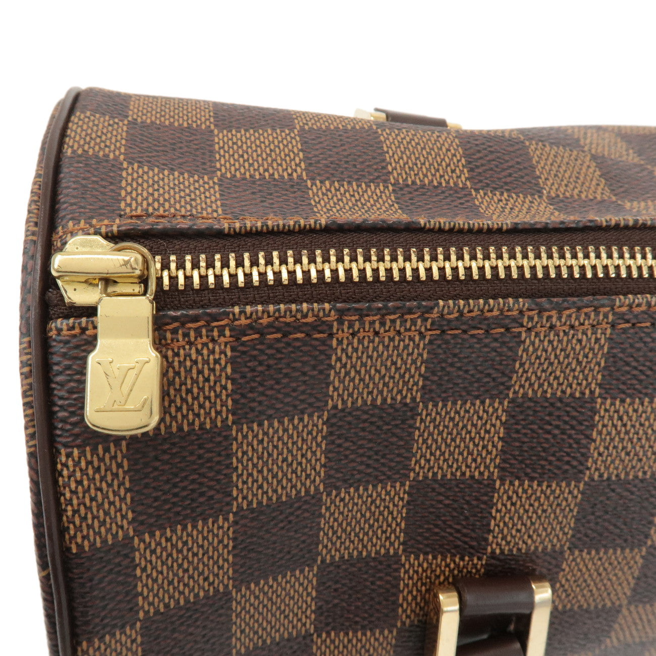 Louis Vuitton Damier Ebene Papillon 30 Hand Bag Brown N51303