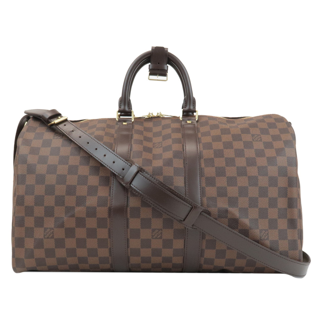 Louis-Vuitton-Damier-Keep-All-Bandouliere-45-Boston-Bag-N41428