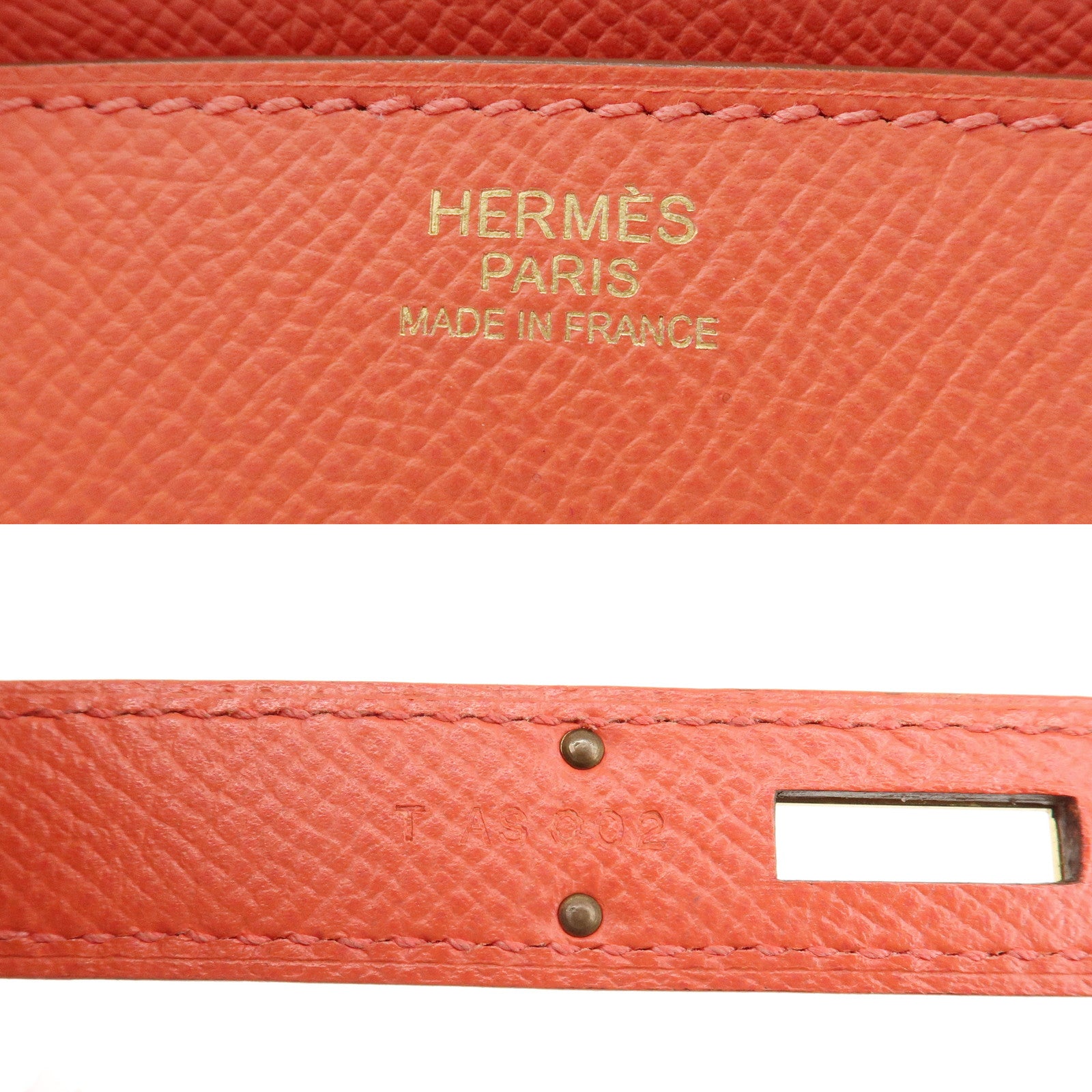 HERMES Veau Epsom Birkin 30 T Stamped Hand Bag Rouge Pivoine