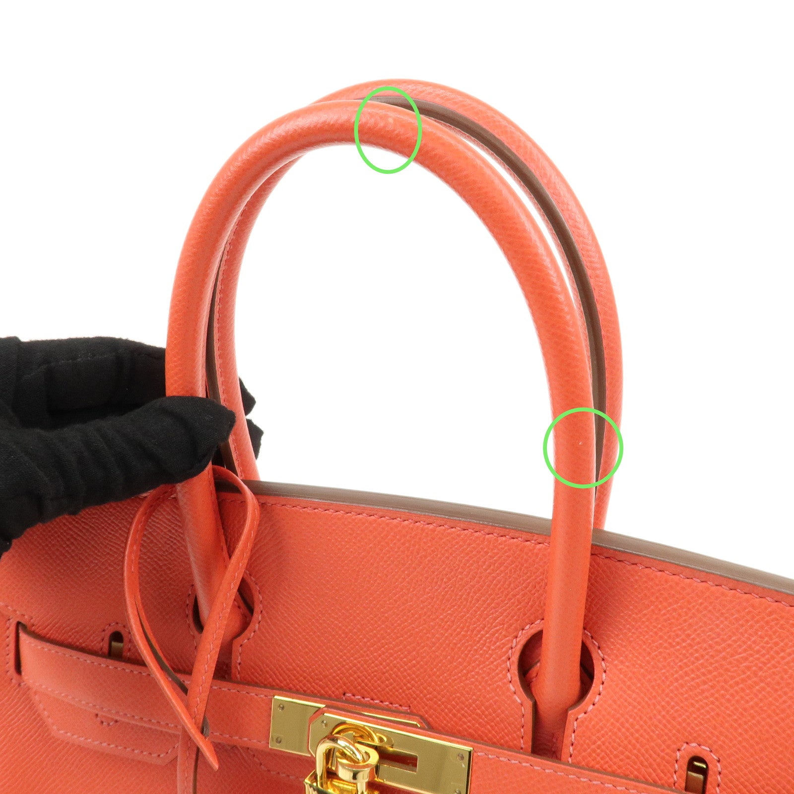 HERMES Veau Epsom Birkin 30 T Stamped Hand Bag Rouge Pivoine