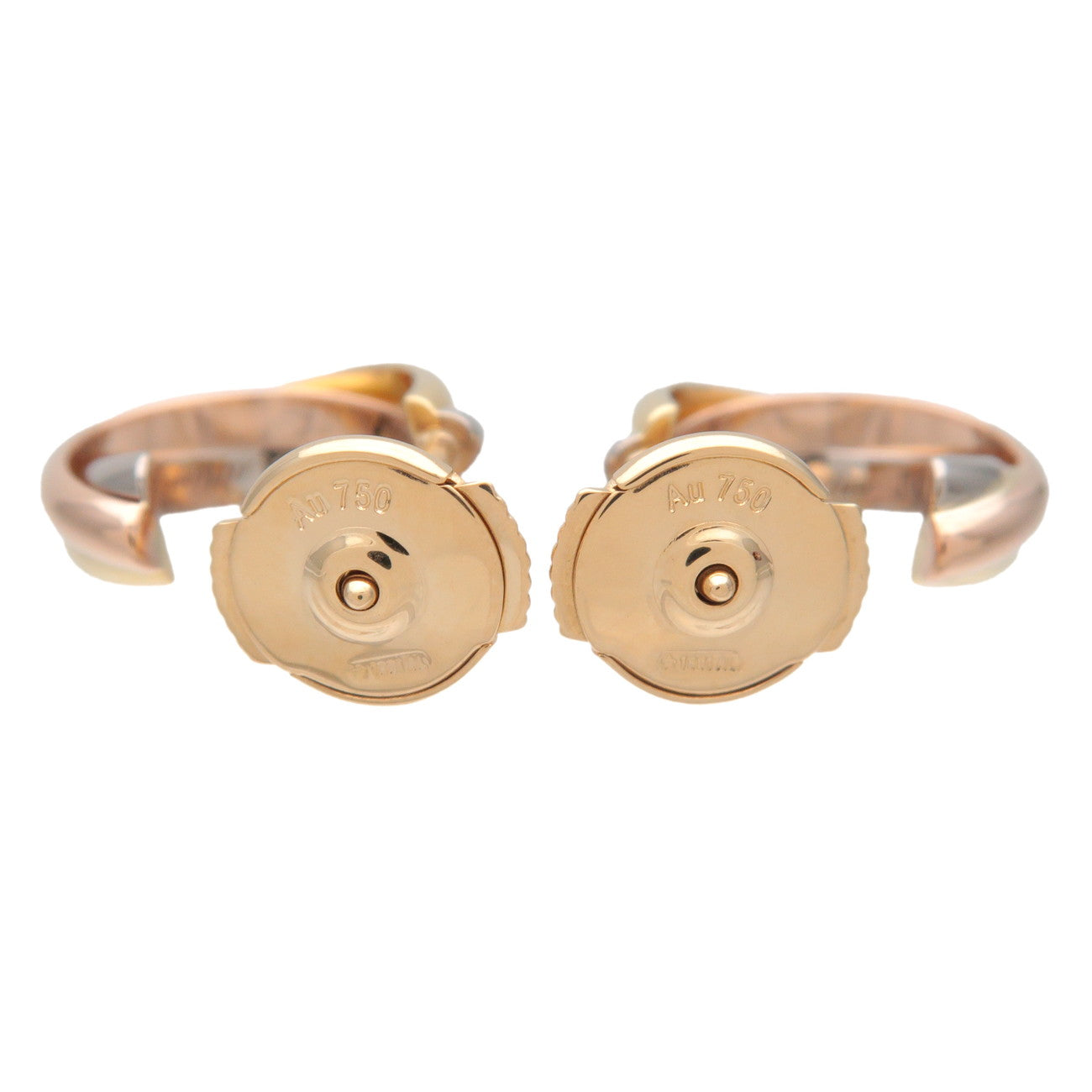 Cartier Trinity Earrings K18 750 Yello/White/Rose Gold