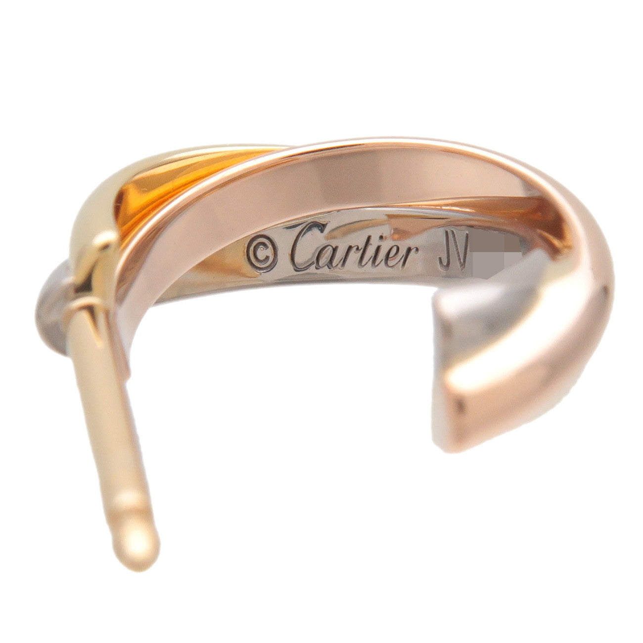 Cartier Trinity Earrings K18 750 Yello/White/Rose Gold