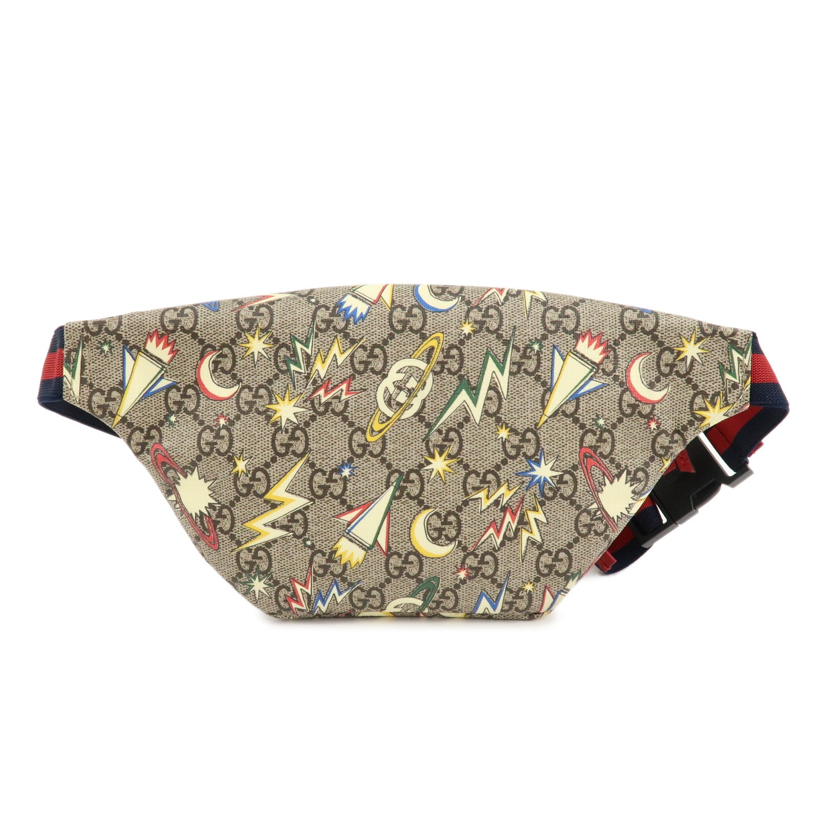 GUCCI Children
s GG Supreme Space Body Bag Waist Bag 502095 Used