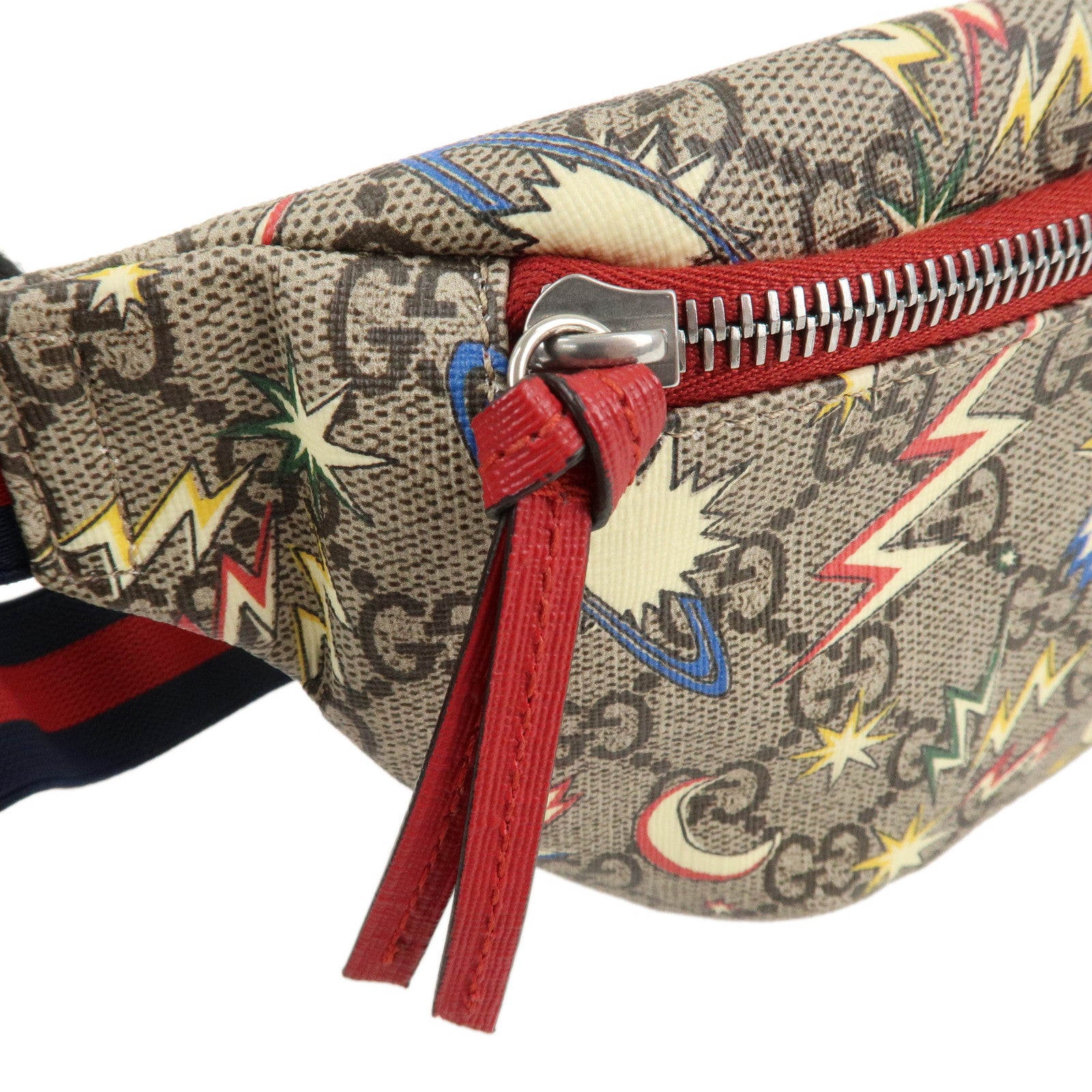 GUCCI Children
s GG Supreme Space Body Bag Waist Bag 502095 Used