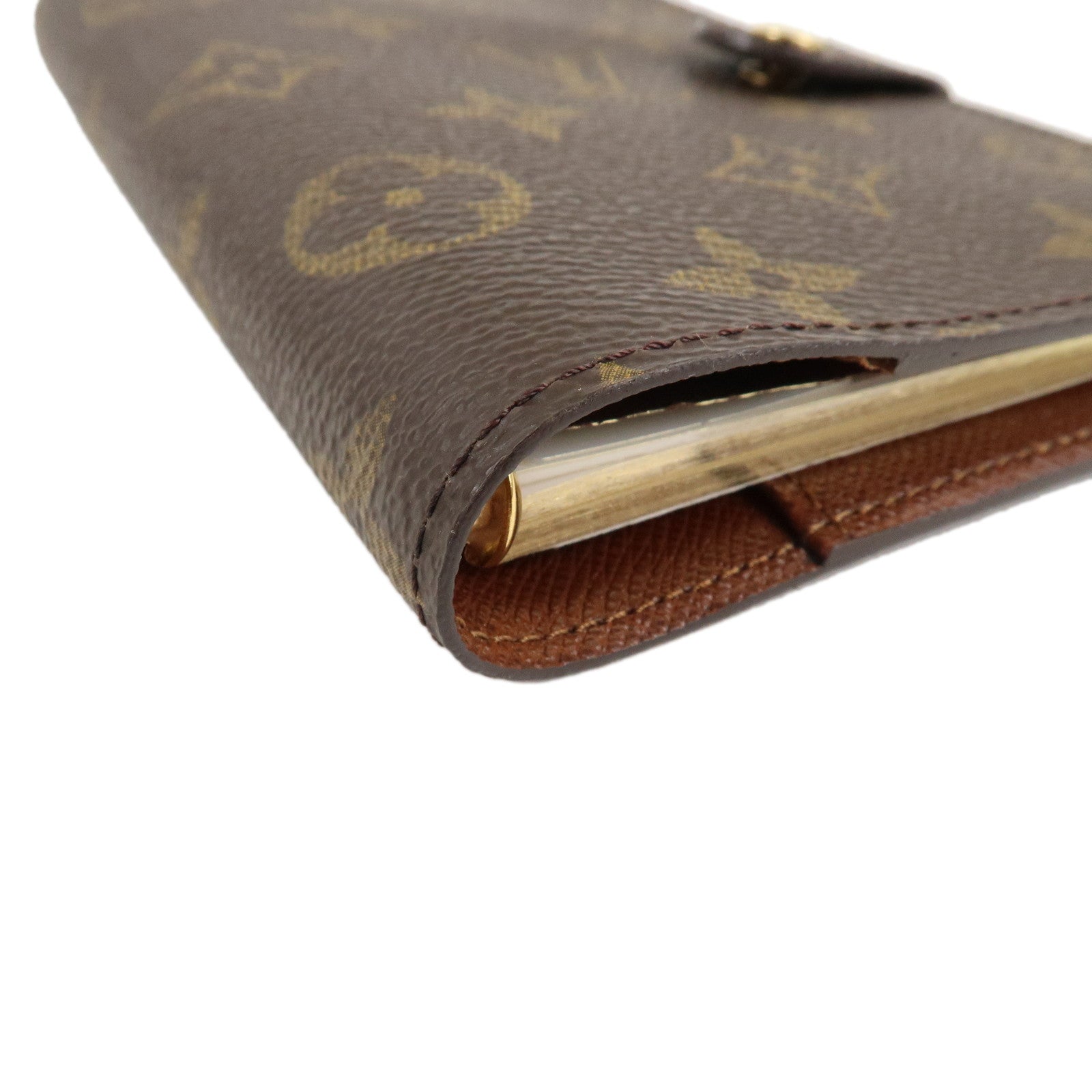 Louis Vuitton Monogram Agenda PM Planner Cover Brown R20005 Used