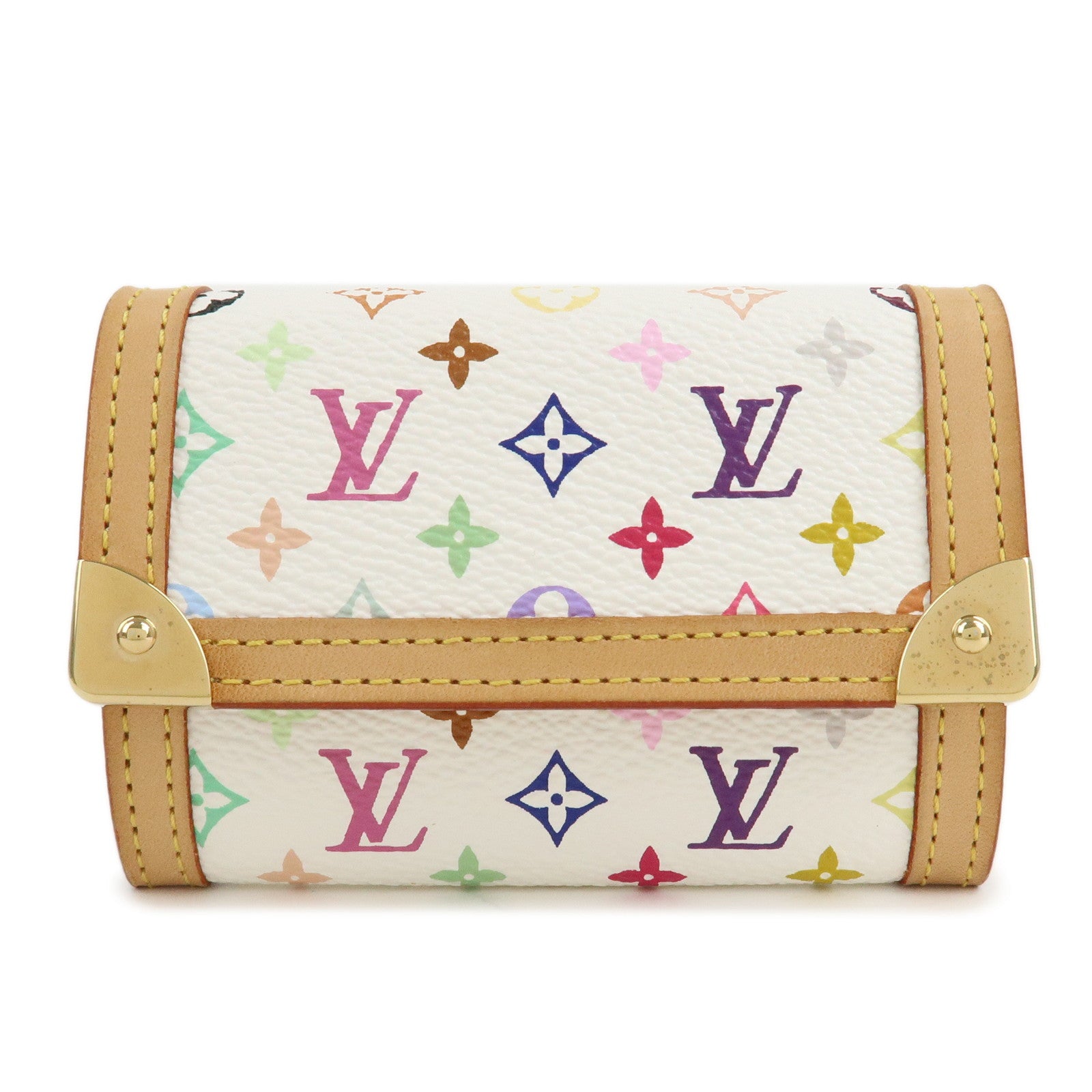 Louis-Vuitton-Monogram-Porte-Monnaie-Plat-Coin-Case-Blanc-M92657