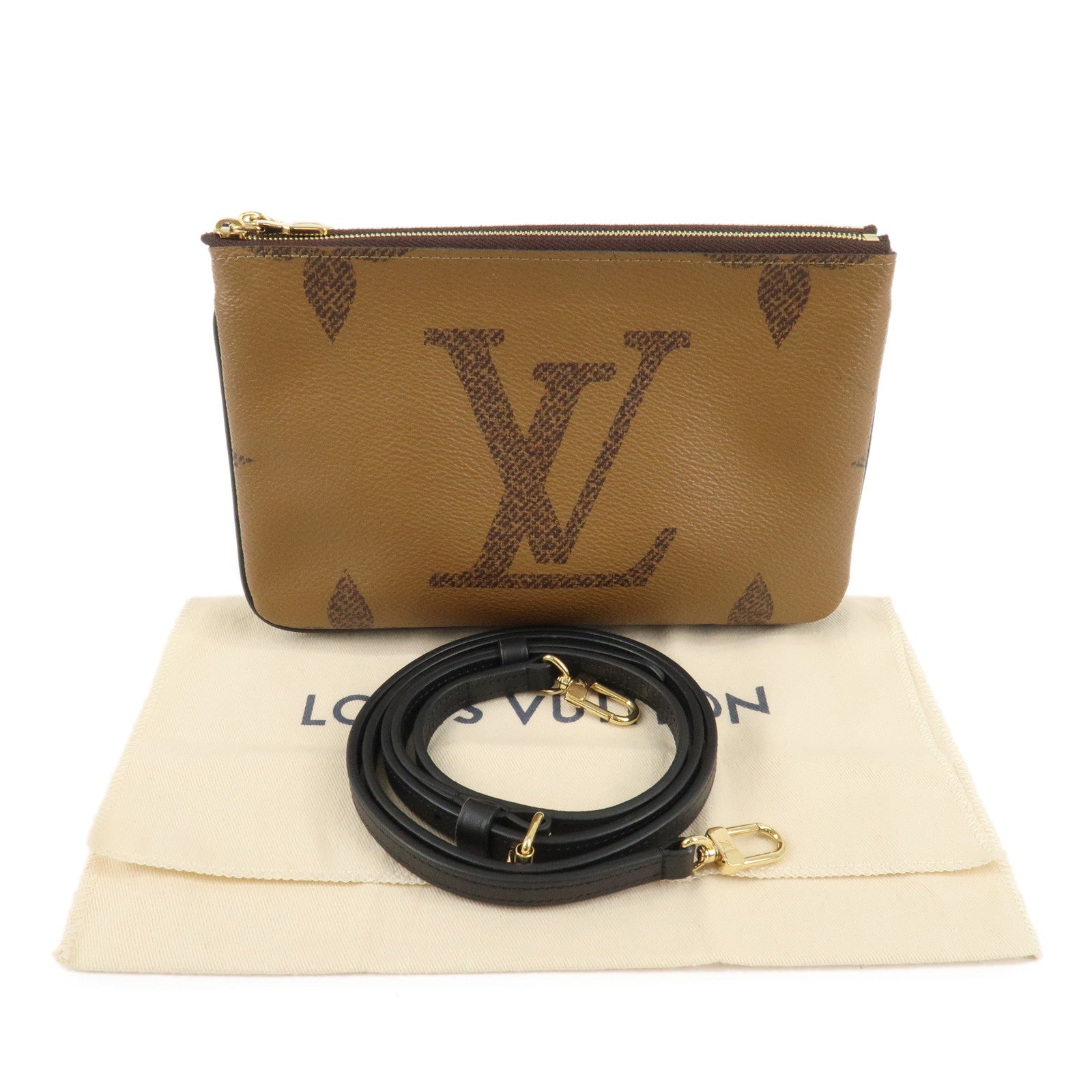 Louis Vuitton Reverse Pochette Double Zip Shoulder Bag M69203