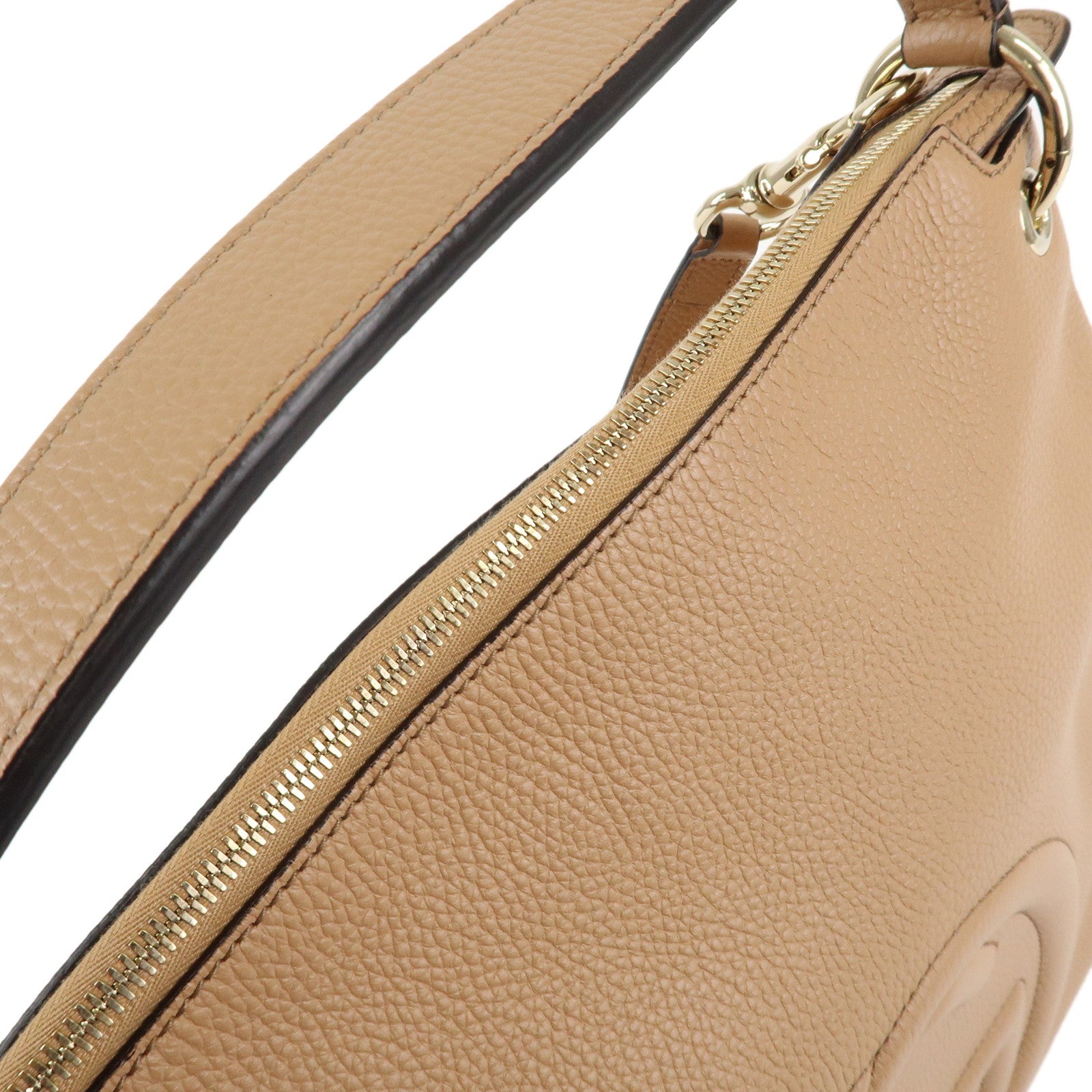 GUCCI SOHO Leather 2Way Bag Shoulder Bag Beige 536194