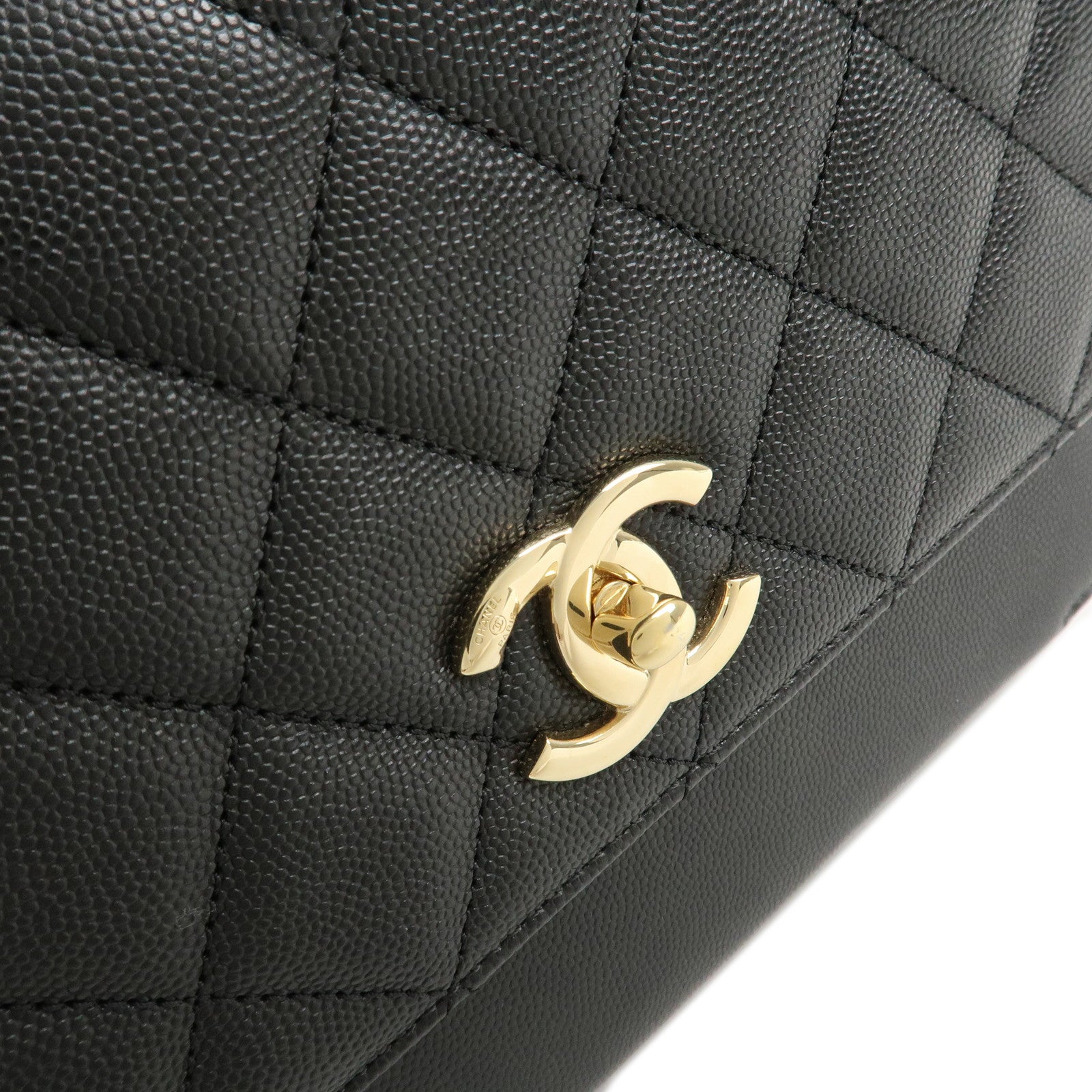 CHANEL Matelasse Cavior Skin Business Infinity 2WAY Bag A93608 Used