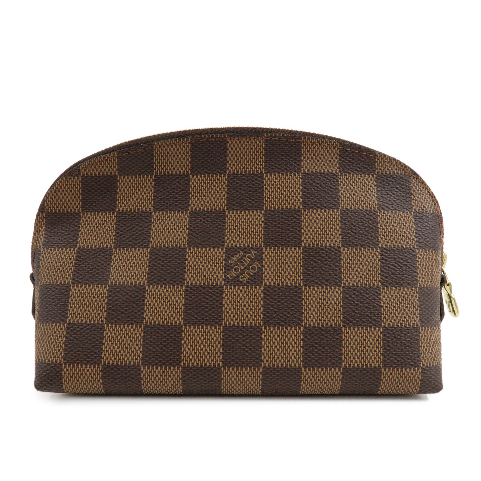 Louis Vuitton Damier Pochette Cosmetic Pouch Brown N47516 Used