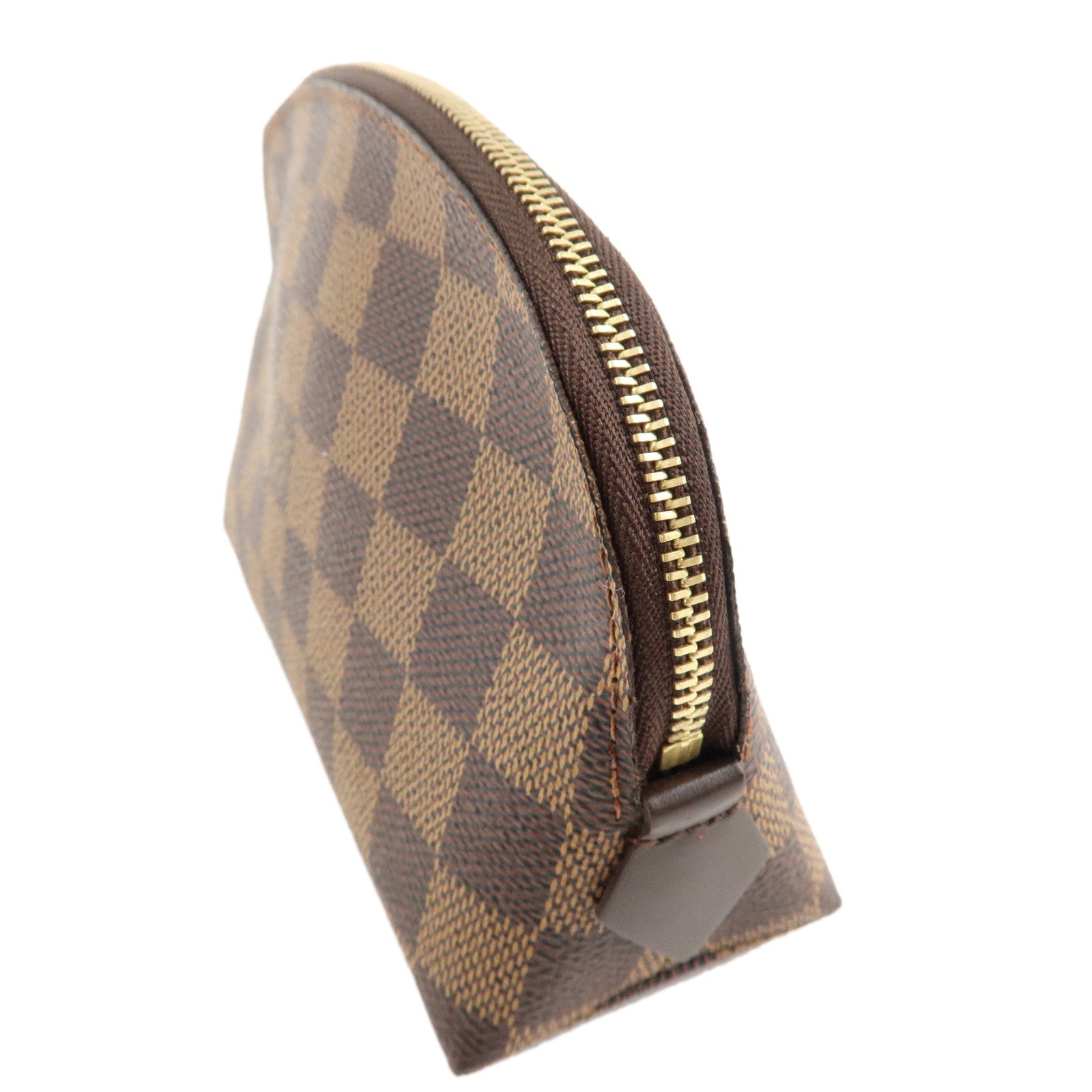 Louis Vuitton Damier Pochette Cosmetic Pouch Brown N47516 Used