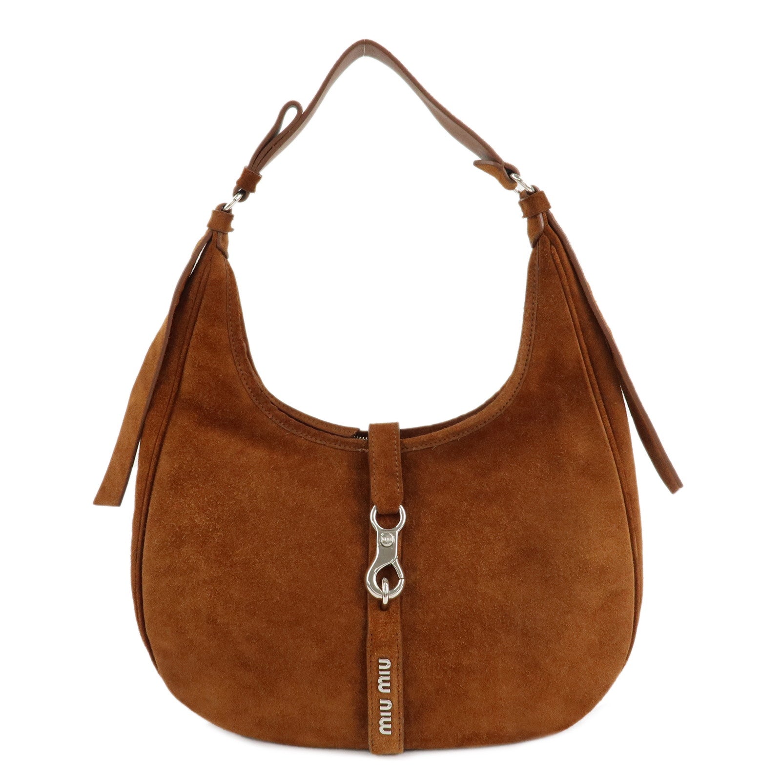 MIU-MIU-Logo-Suede-Shoulder-Bag-Brown