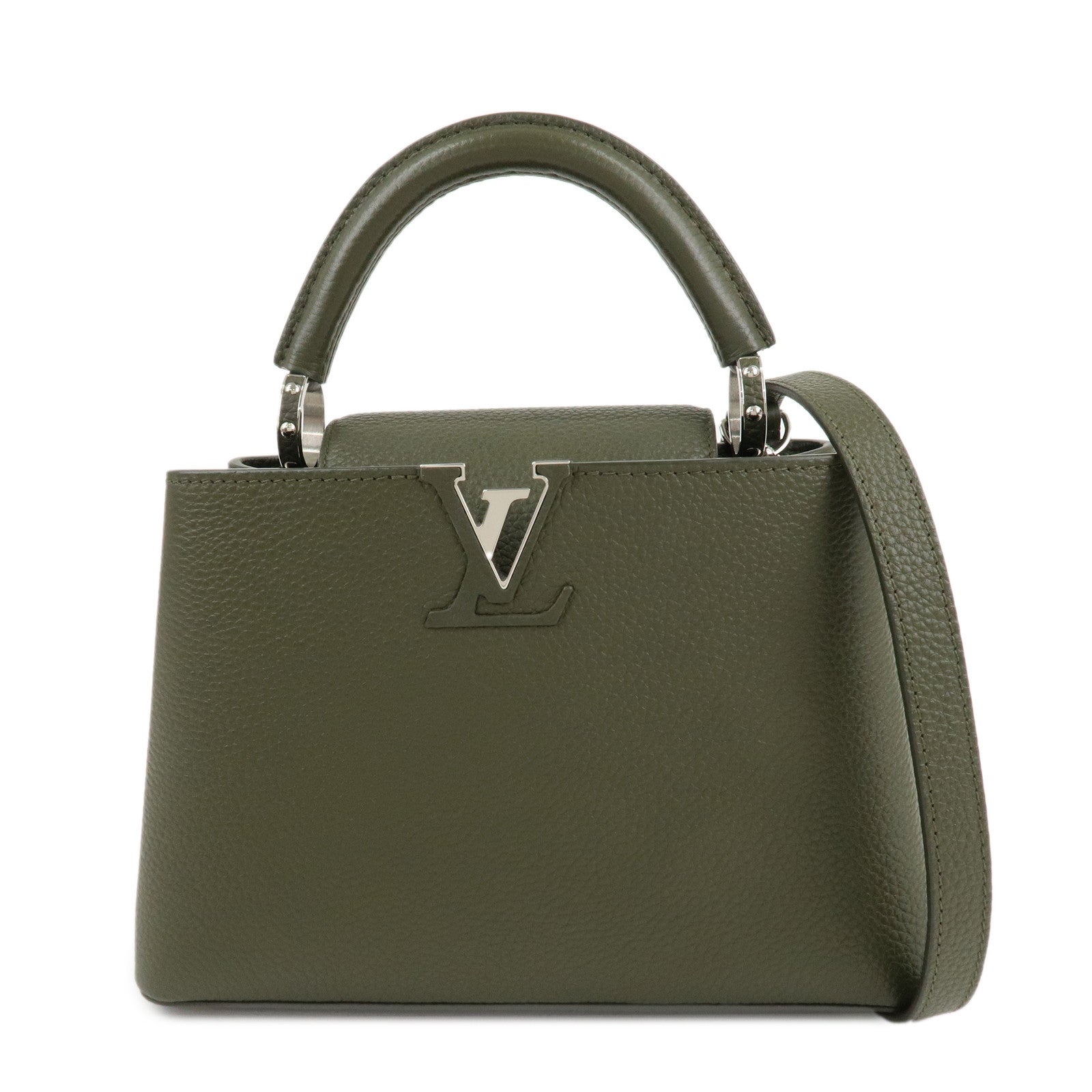 Louis-Vuitton-Capucine-BB-Hand-Bag-Khaki-M57227