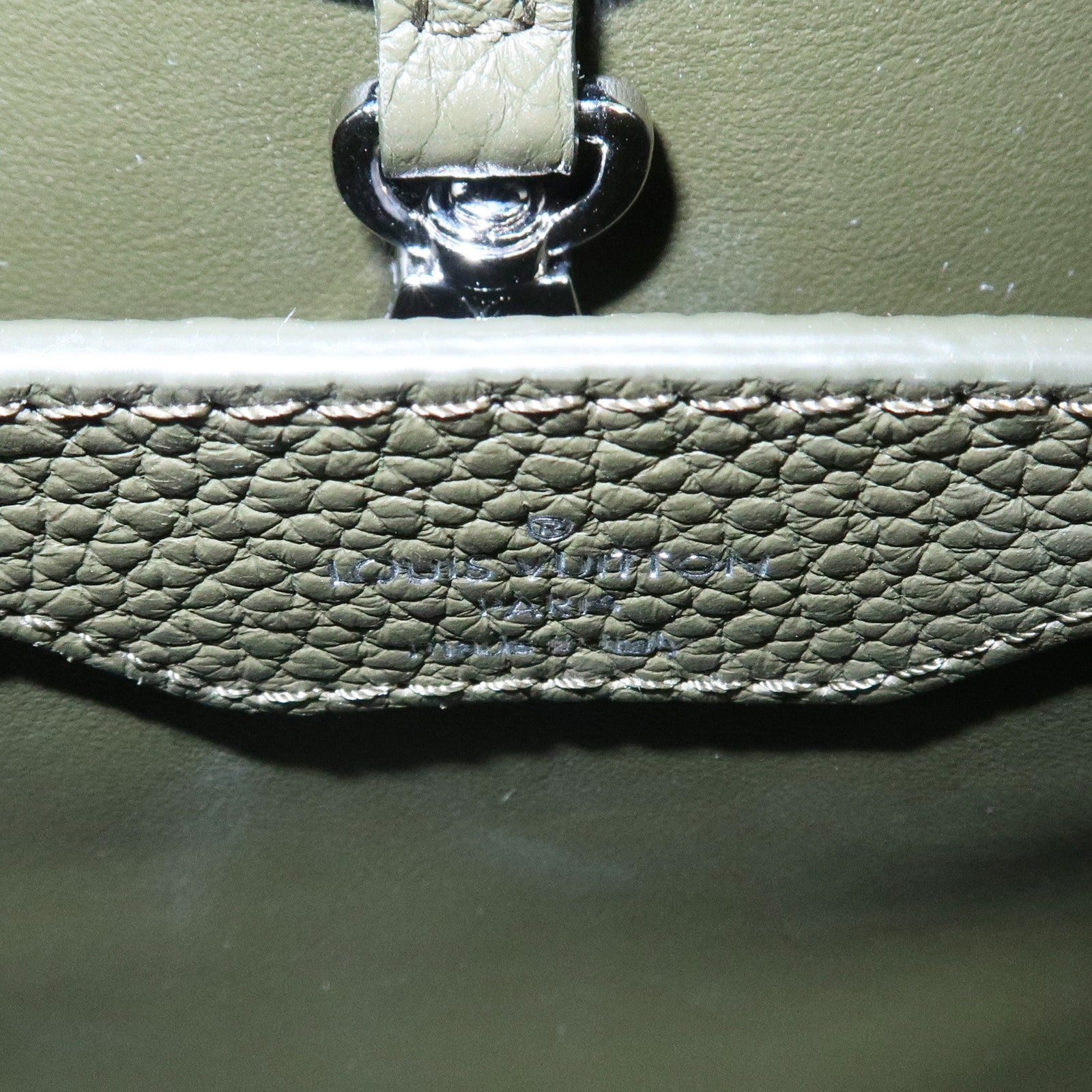 Louis Vuitton Capucine BB Hand Bag Khaki M57227