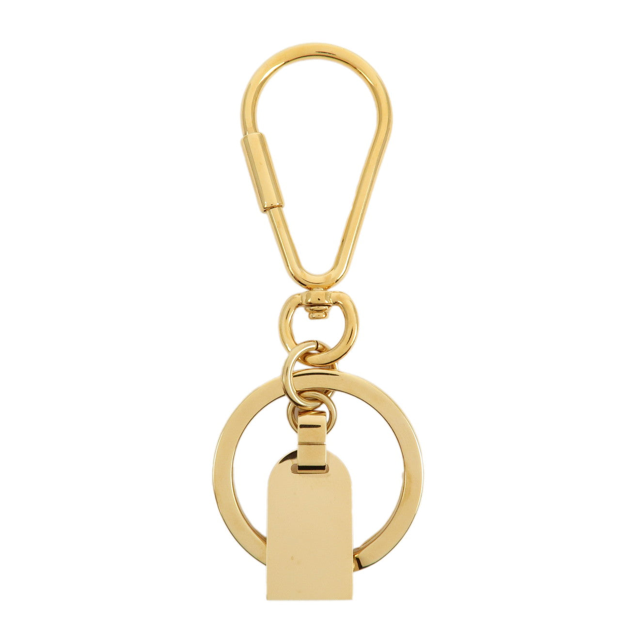 Louis Vuitton Porte Cles Mini Travel Charm Key Chain Gold M65996 Used