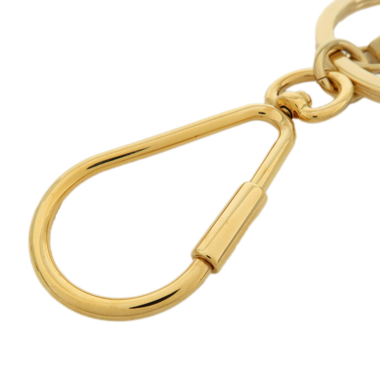 Louis Vuitton Porte Cles Mini Travel Charm Key Chain Gold M65996 Used